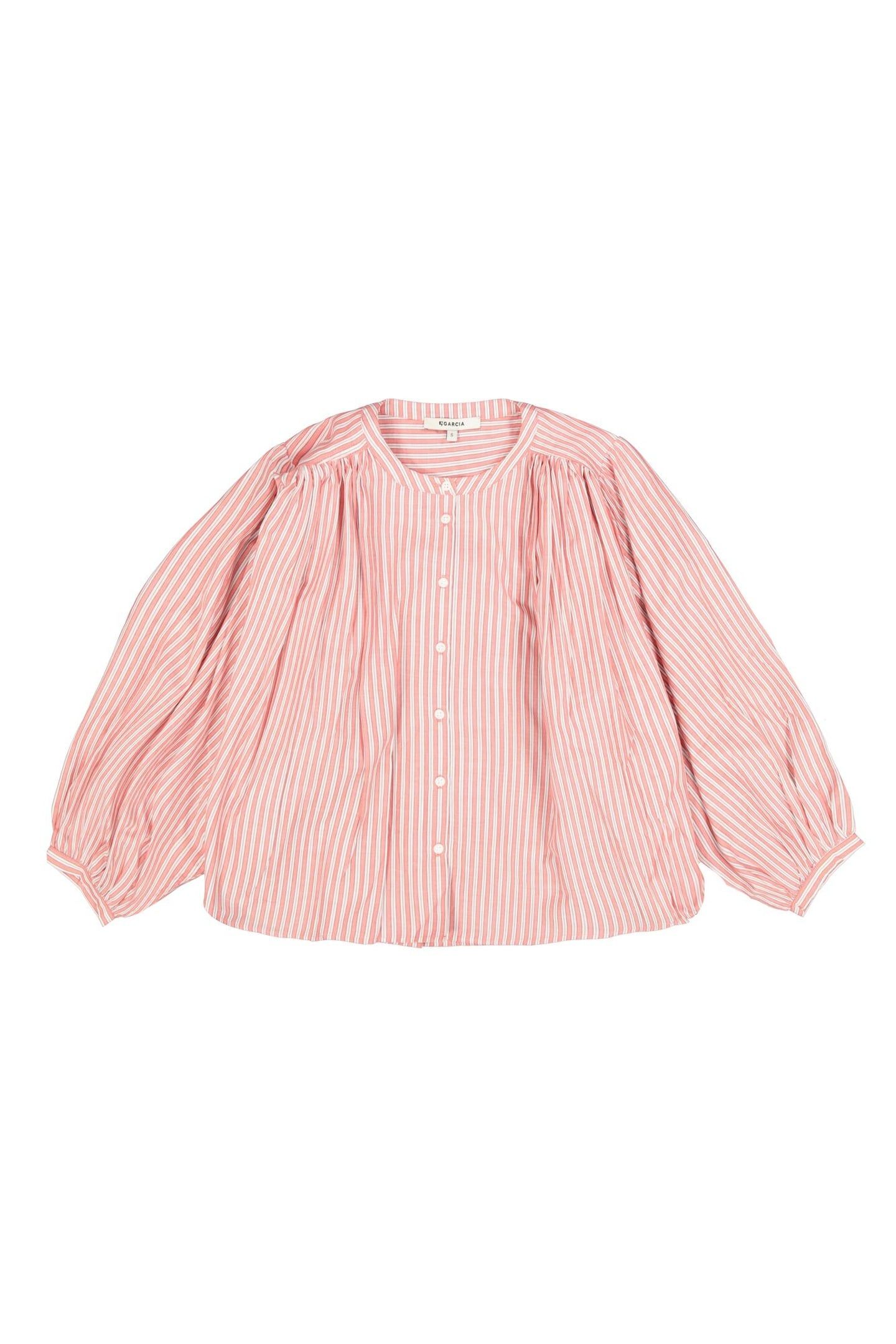 LADIES SHIRT LS DUSTY PINK 4