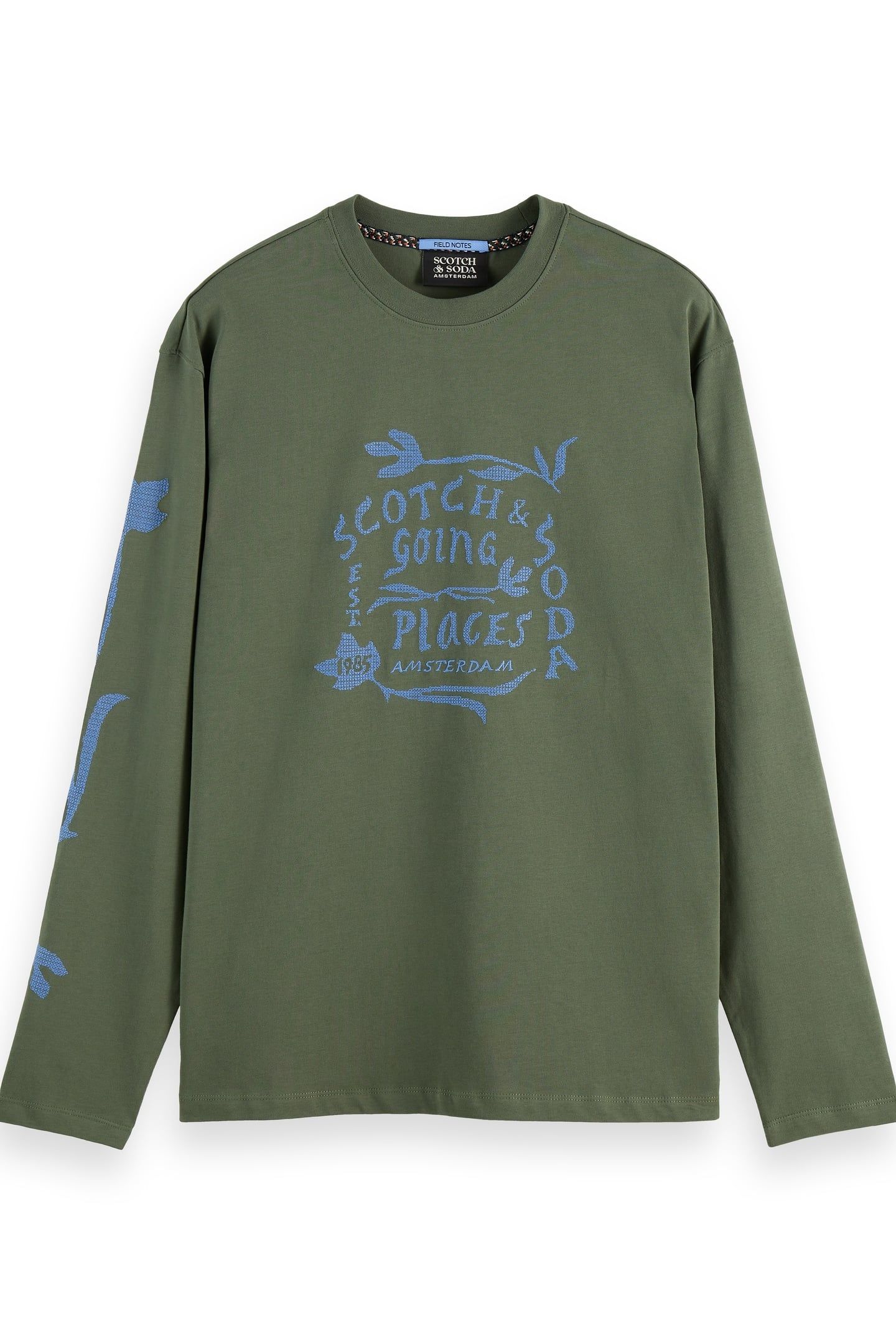 RELAXED FIT ARTWORK T-SHIRT LS THYME 4