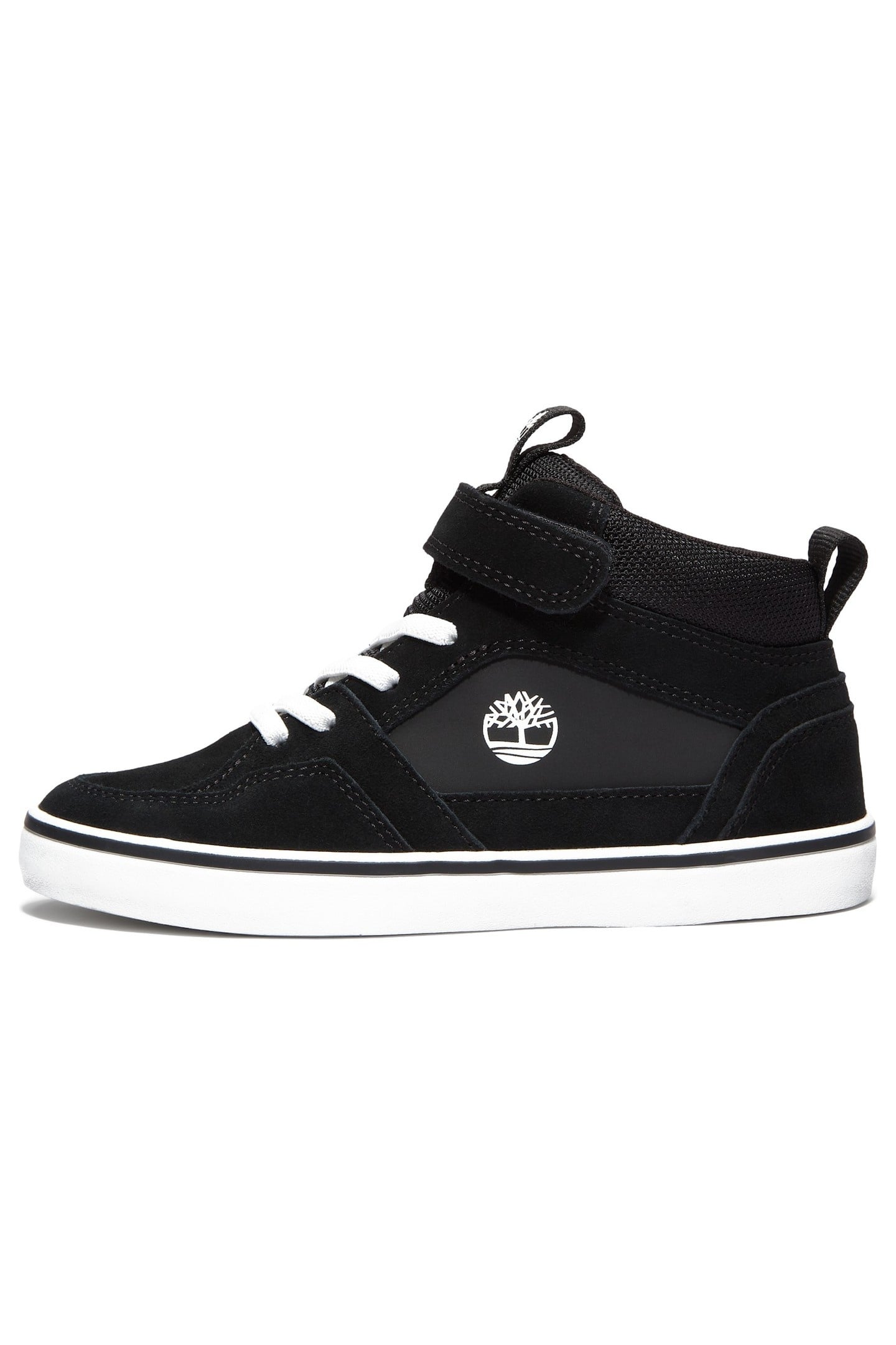 STONE JUMP MID HOOK & LOOP SNEAKER BLACK SUEDE 2