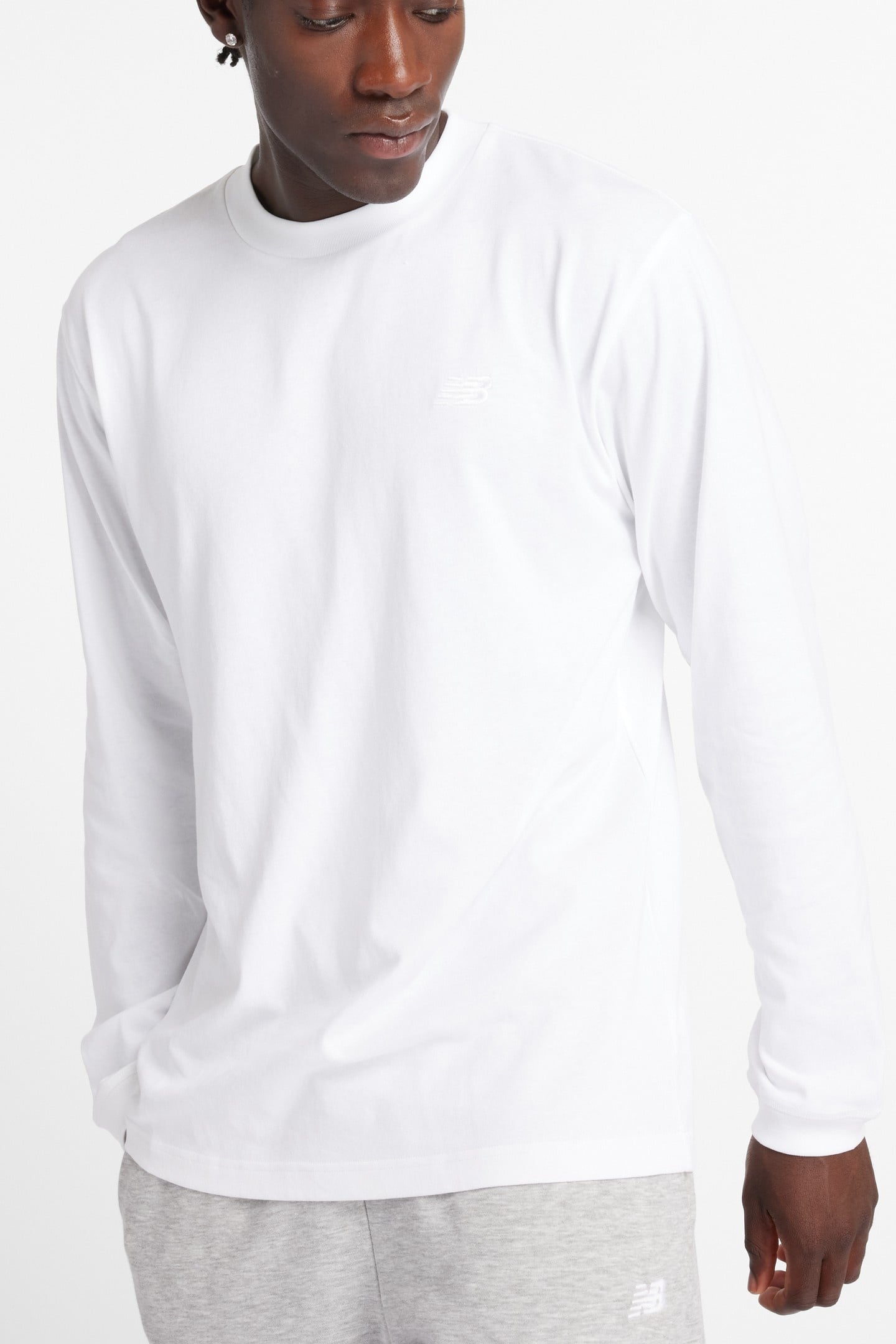 ATHLETICS COTTON LONG SLEEVE WHITE 4
