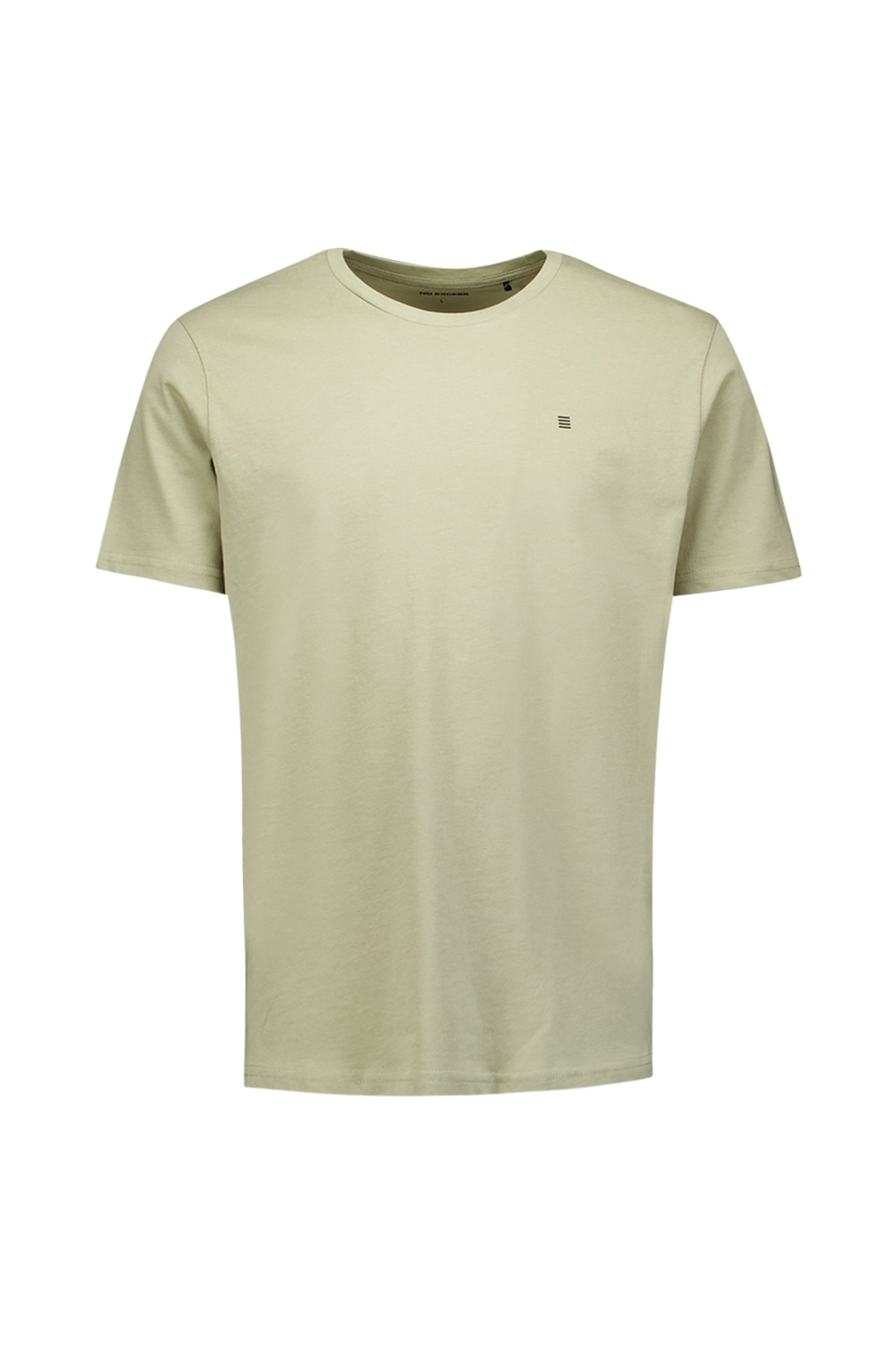 T-SHIRT CREWNECK SOLID BASIC LIGHT MOSS 5