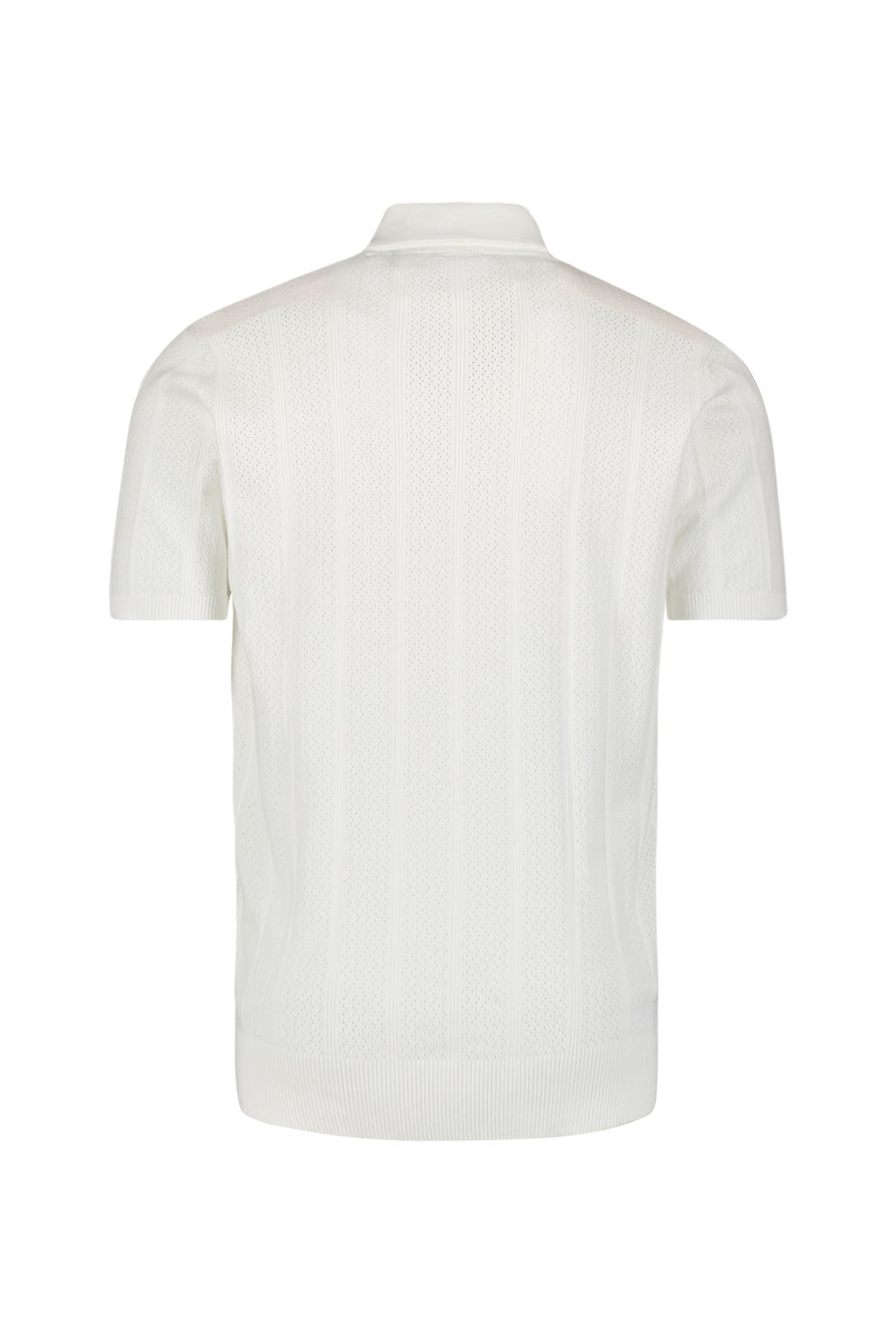 PULLOVER SHORT SLEEVE POLO BUTTON SOLID JACQUARD OFFWHITE 5
