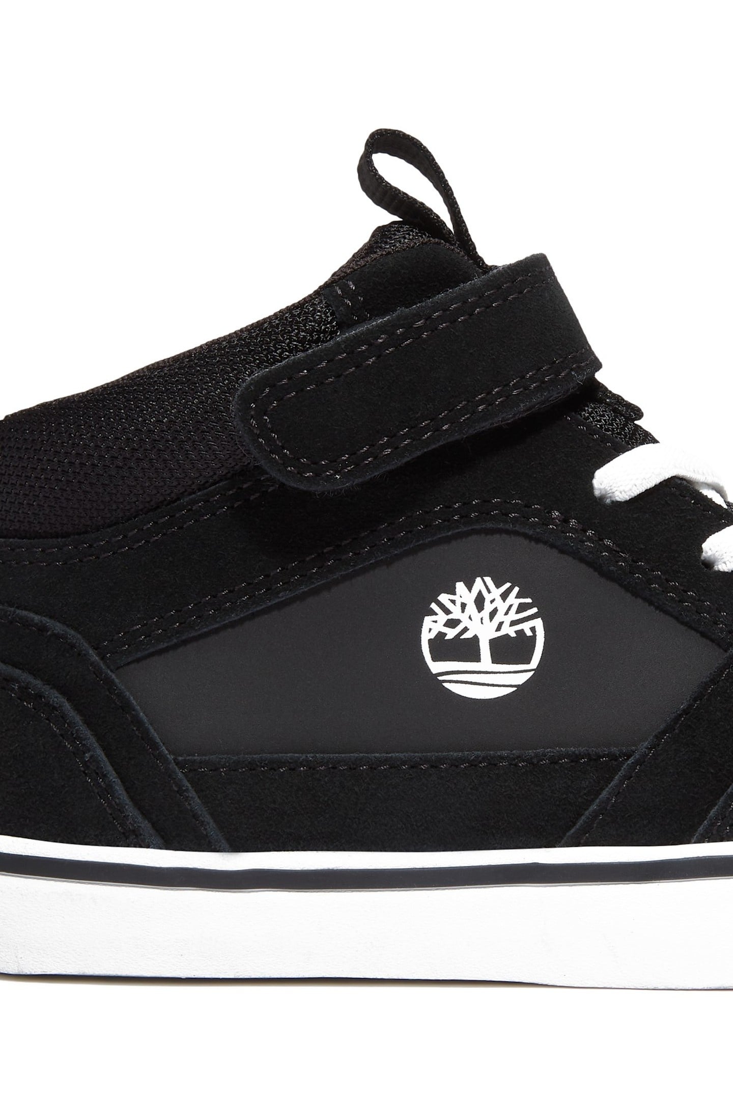 STONE JUMP MID HOOK & LOOP SNEAKER BLACK SUEDE 4