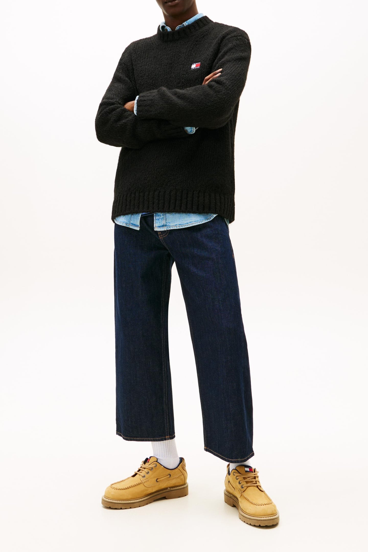 REGULAR COSY TEXTURED SWEATER BLACK 2