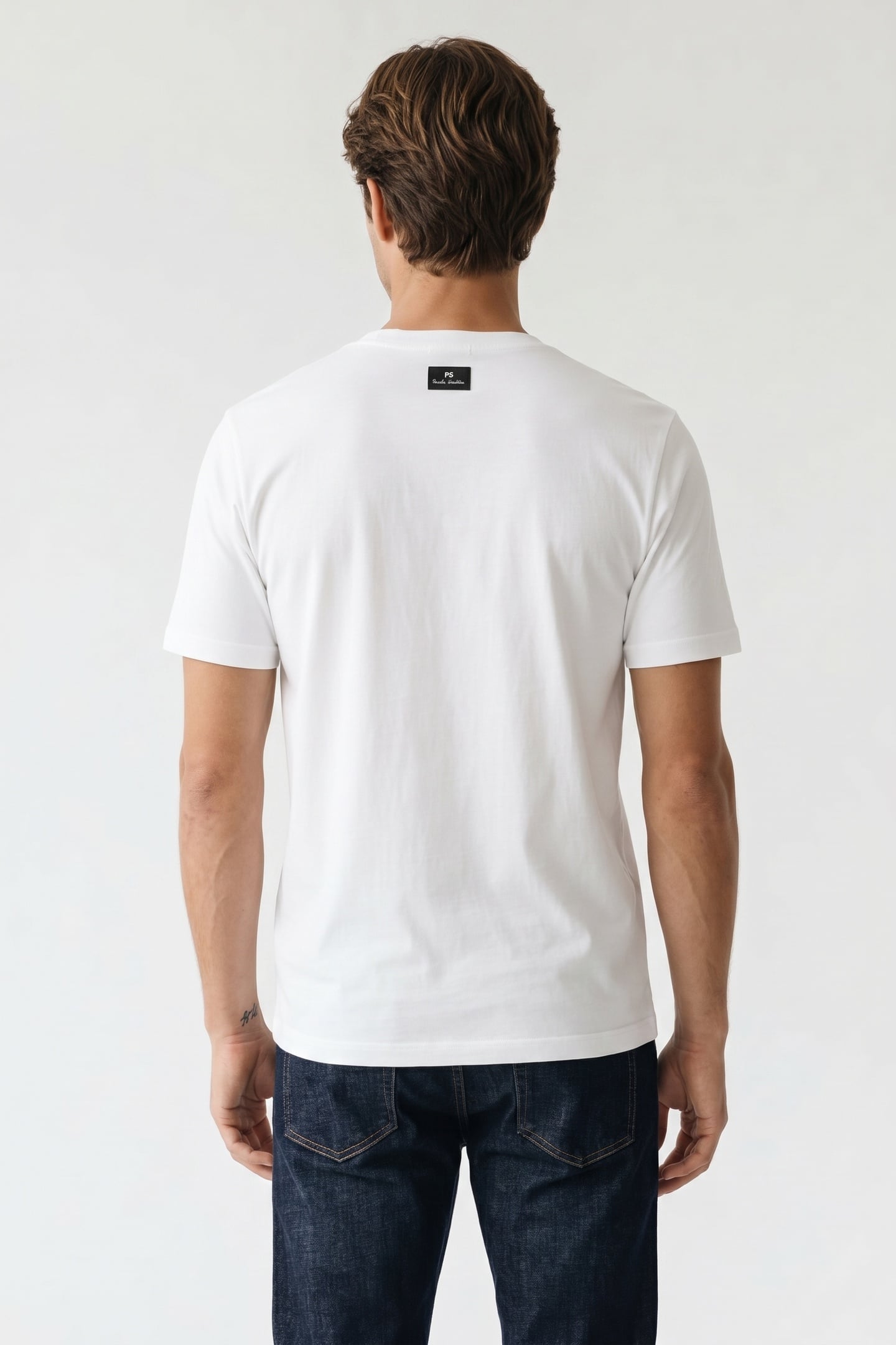 MENS REG FIT T SHIRT ROBOTS WHITE 4