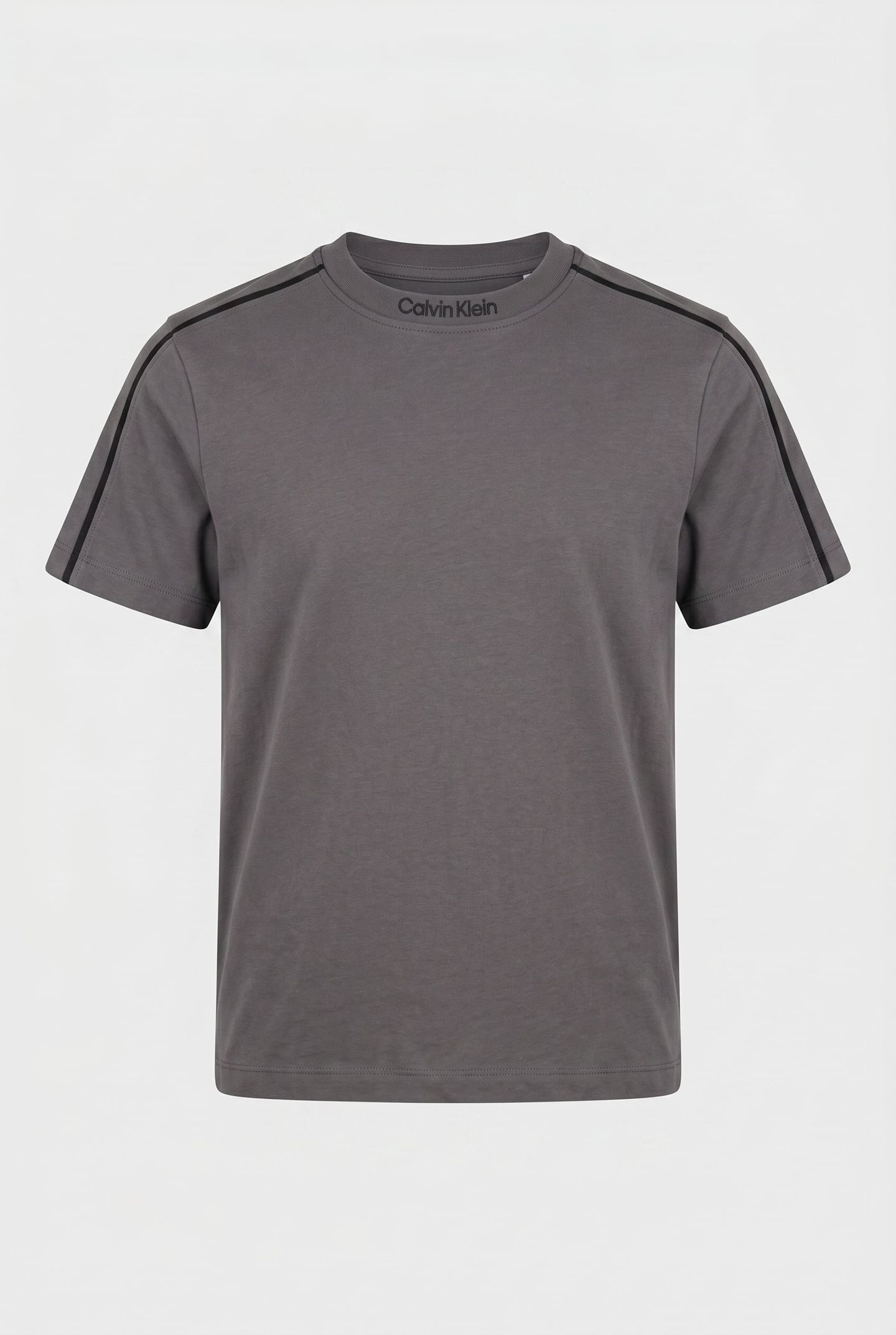 BOYS EMBRO PIPING S/S T-SHIRT COAL 2