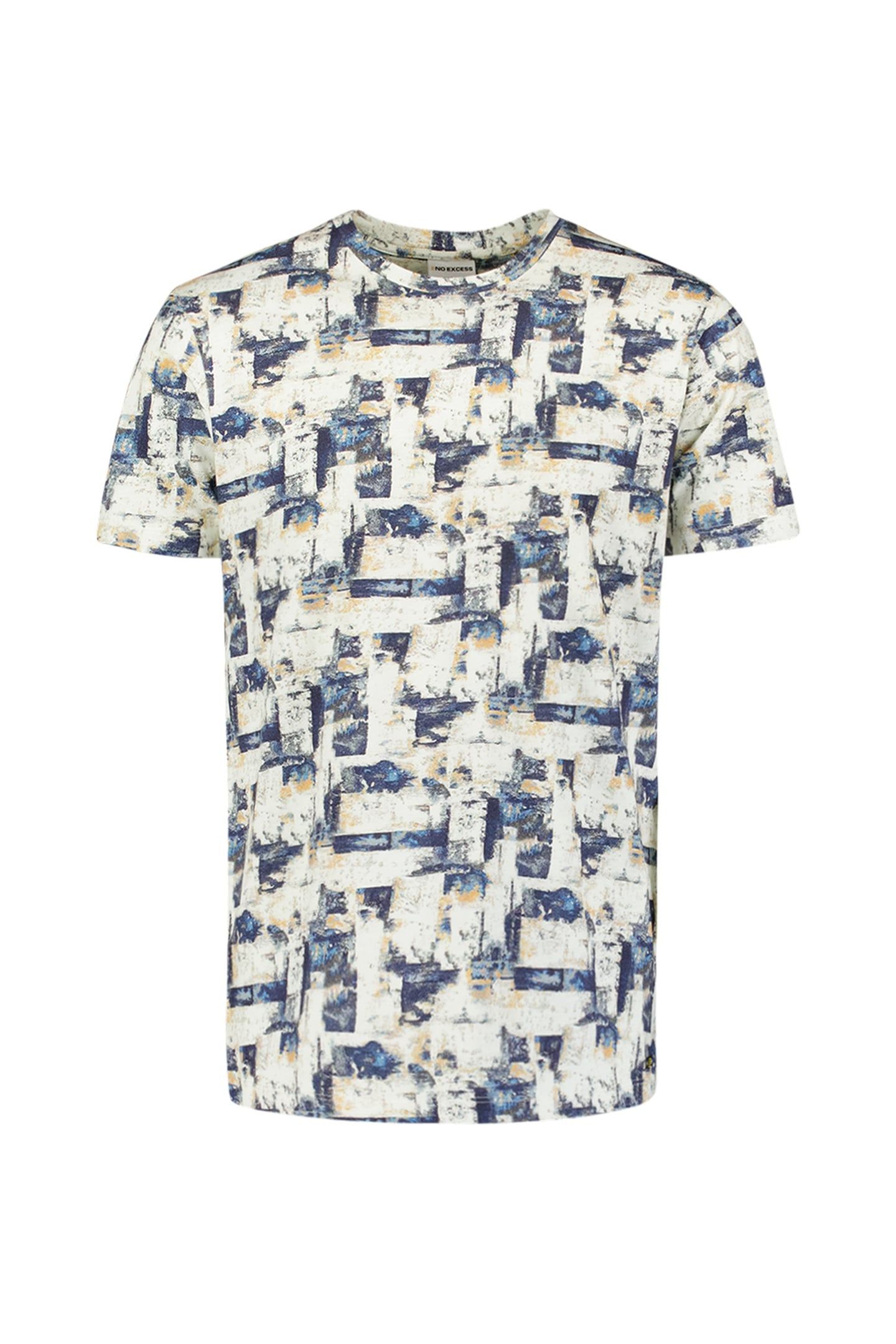 T-SHIRT CREWNECK ALLOVER PRINTED BLUE 5