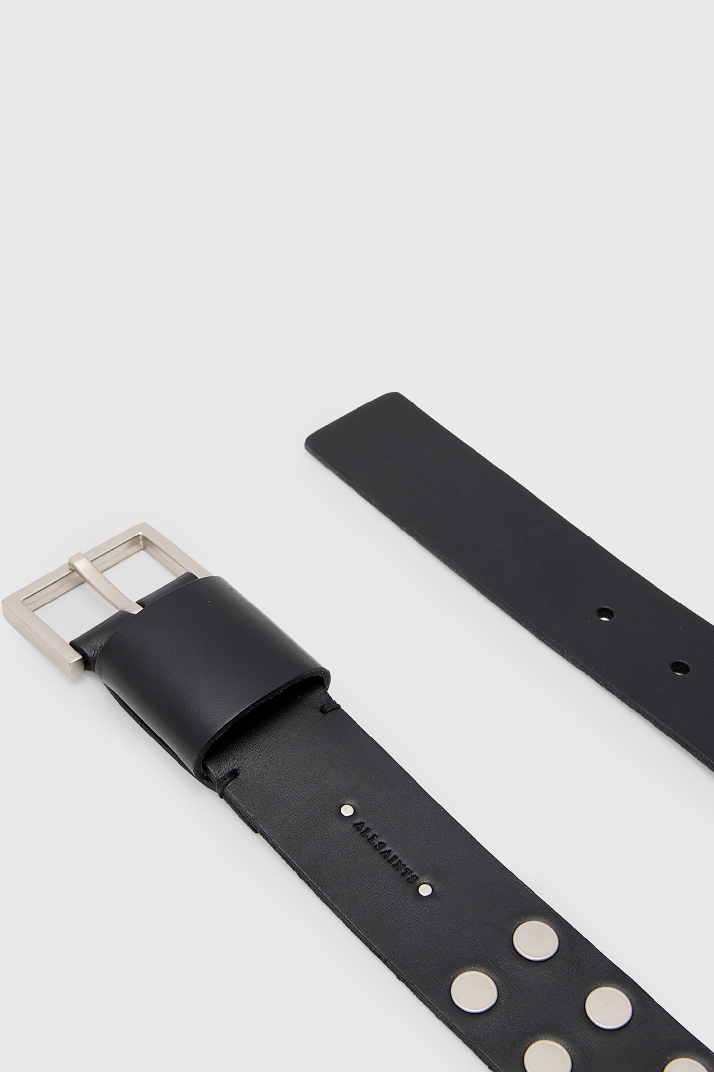 LILLIE STUD BELT BLACK/ANTQ NICKEL 4