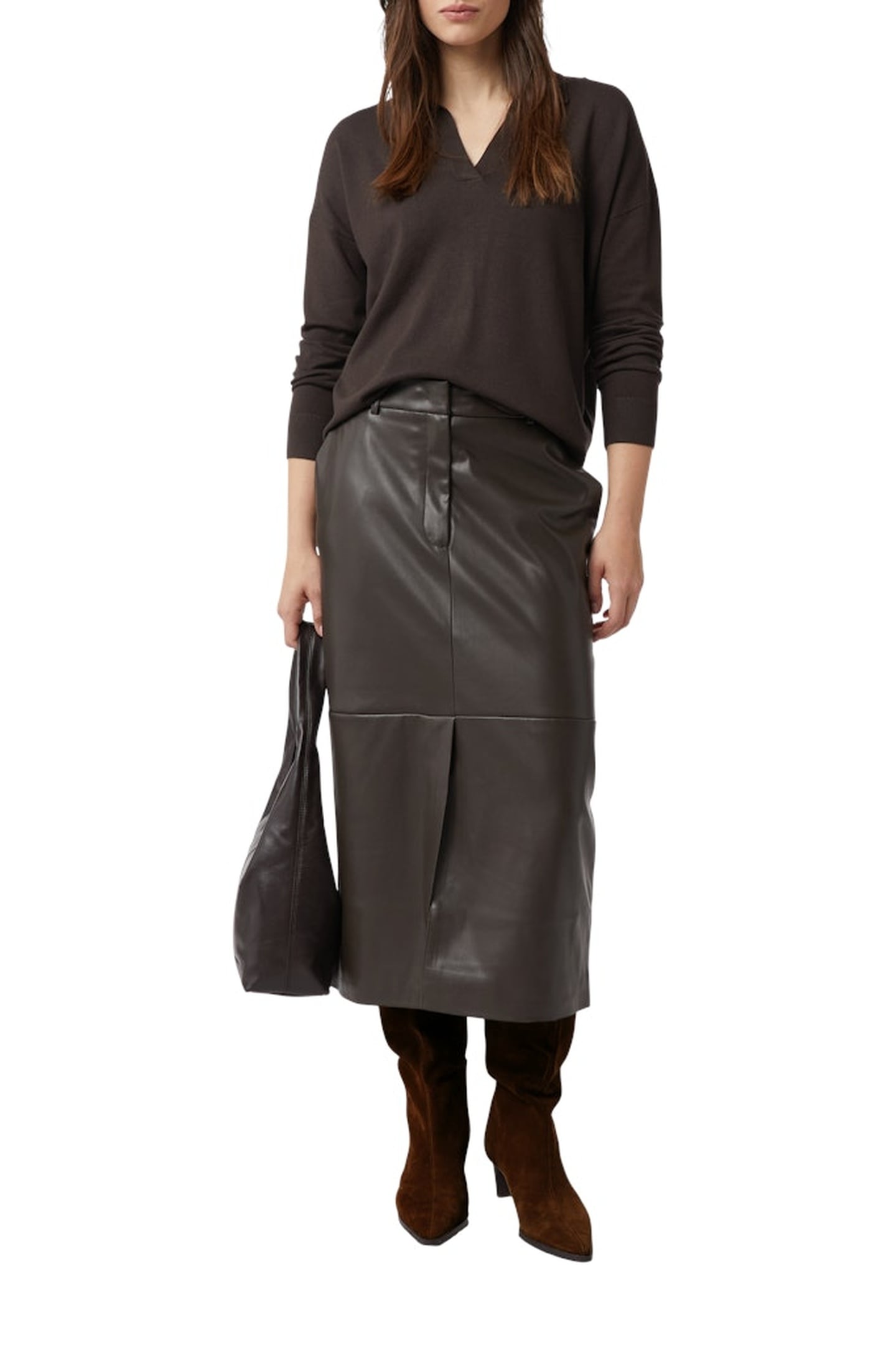 SKIRTS DARK BROWN 2