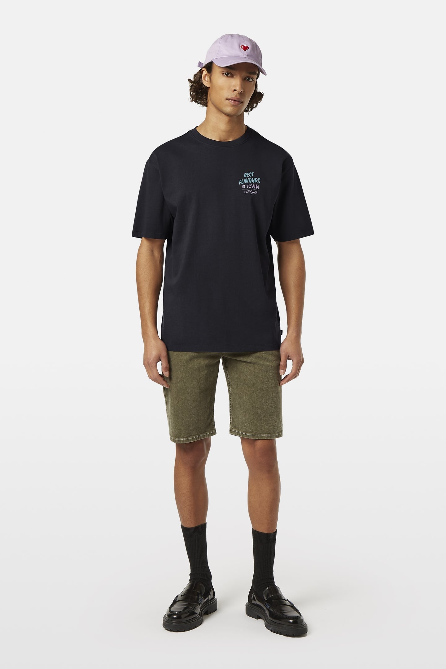 RELAXED-FIT FRONT AND BACK ARTWORK T-SHIRT WASHED BLACK 2