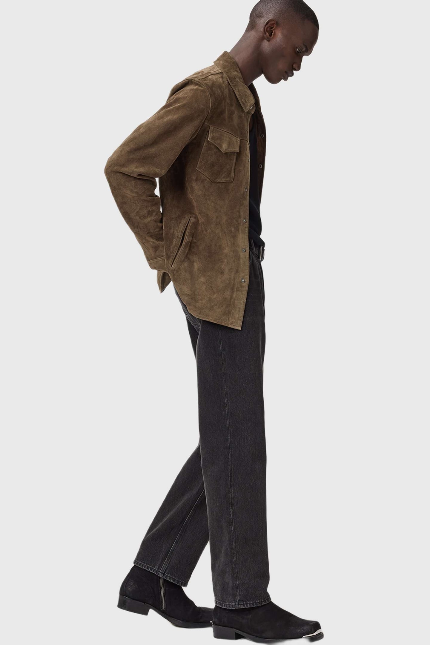 SULLY SUEDE SHIRT BAKER BROWN 7