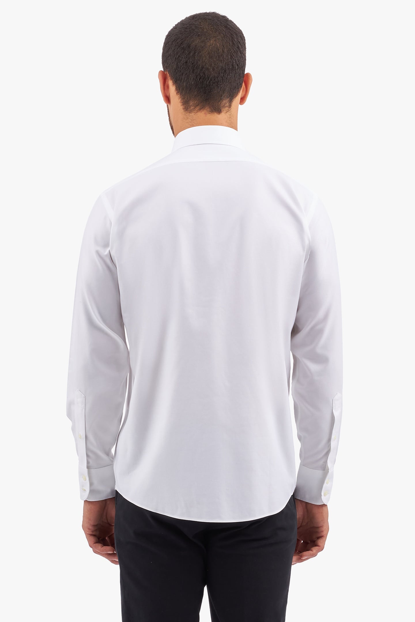 REGULAR FIT NON-IRON STRETCH TWILL SHIRT WITH ENGLISH COLLAR 3