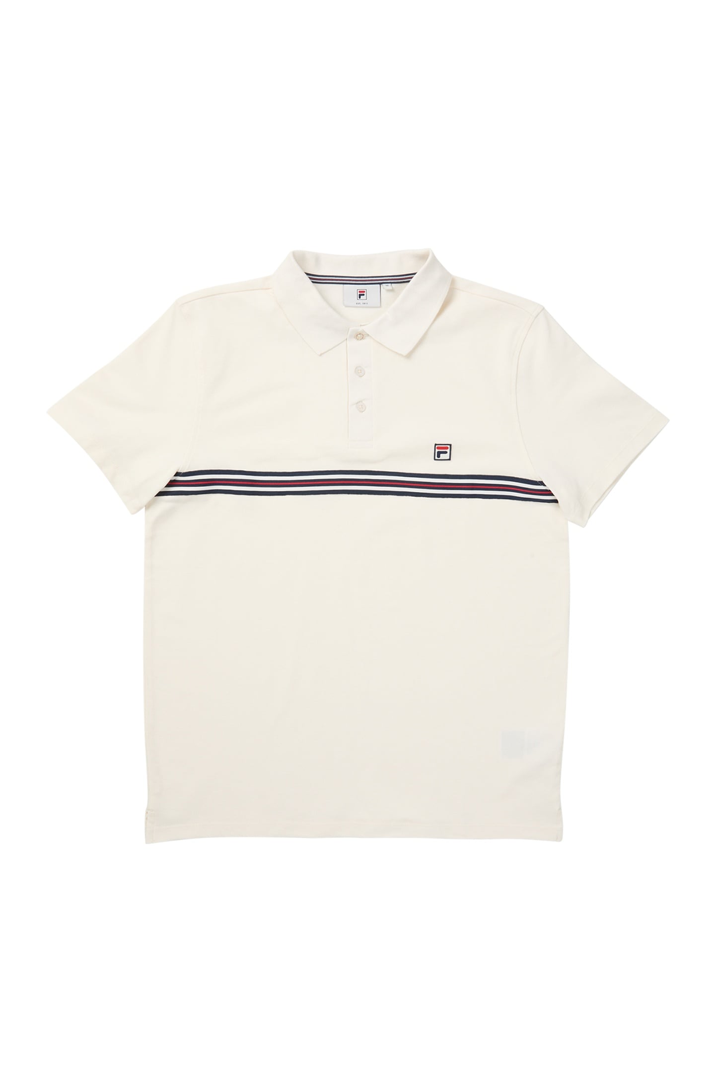 DIECIMO REGULAR HERITAGE TAPE POLO SHIRT EGRET 5