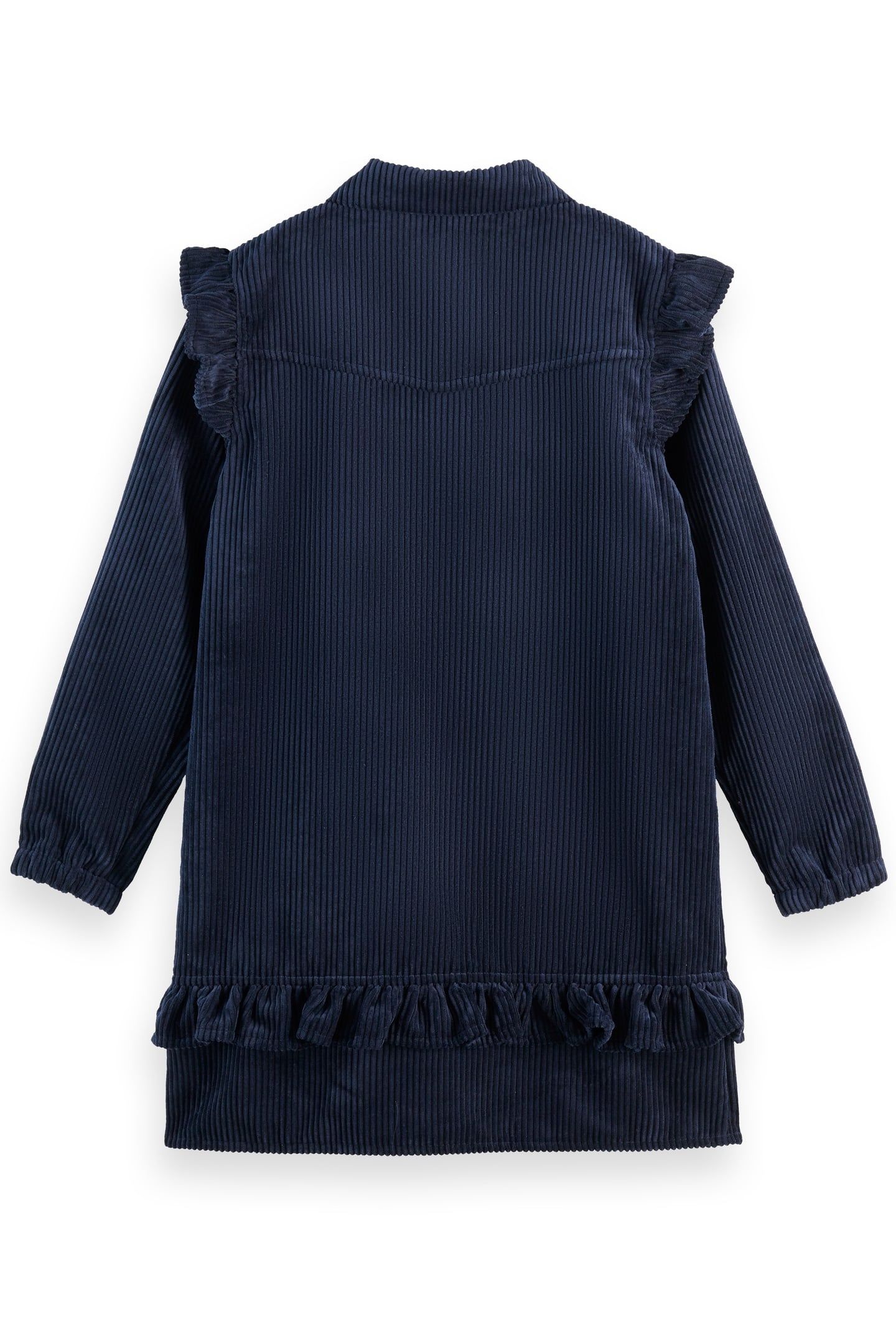 GIRL CORDUROY DRESS WITH RUFFLE DETAILS SKY CAPTAIN 2