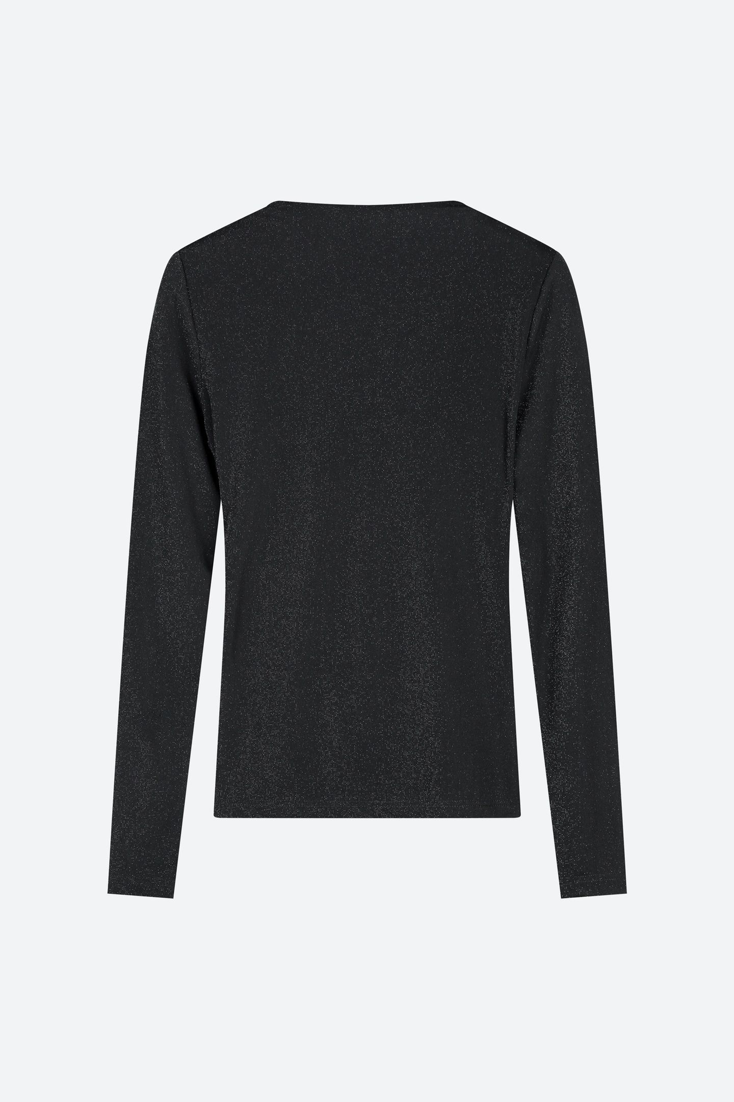 NOUS SOMMES LABELS – EDIE LS GLITTER TOP BLACK 7