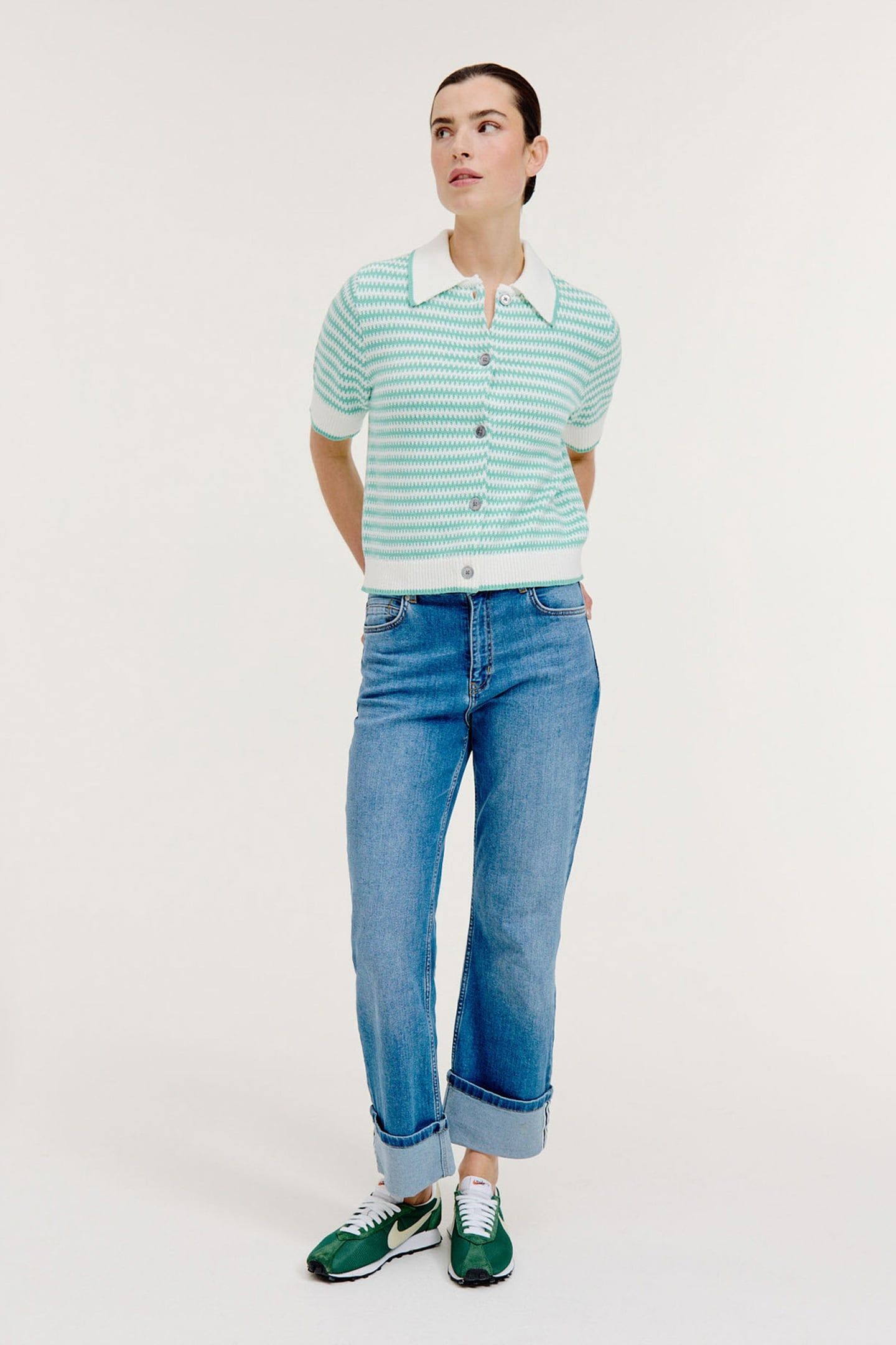 BASHA CARDIGAN WASABI GREEN 2
