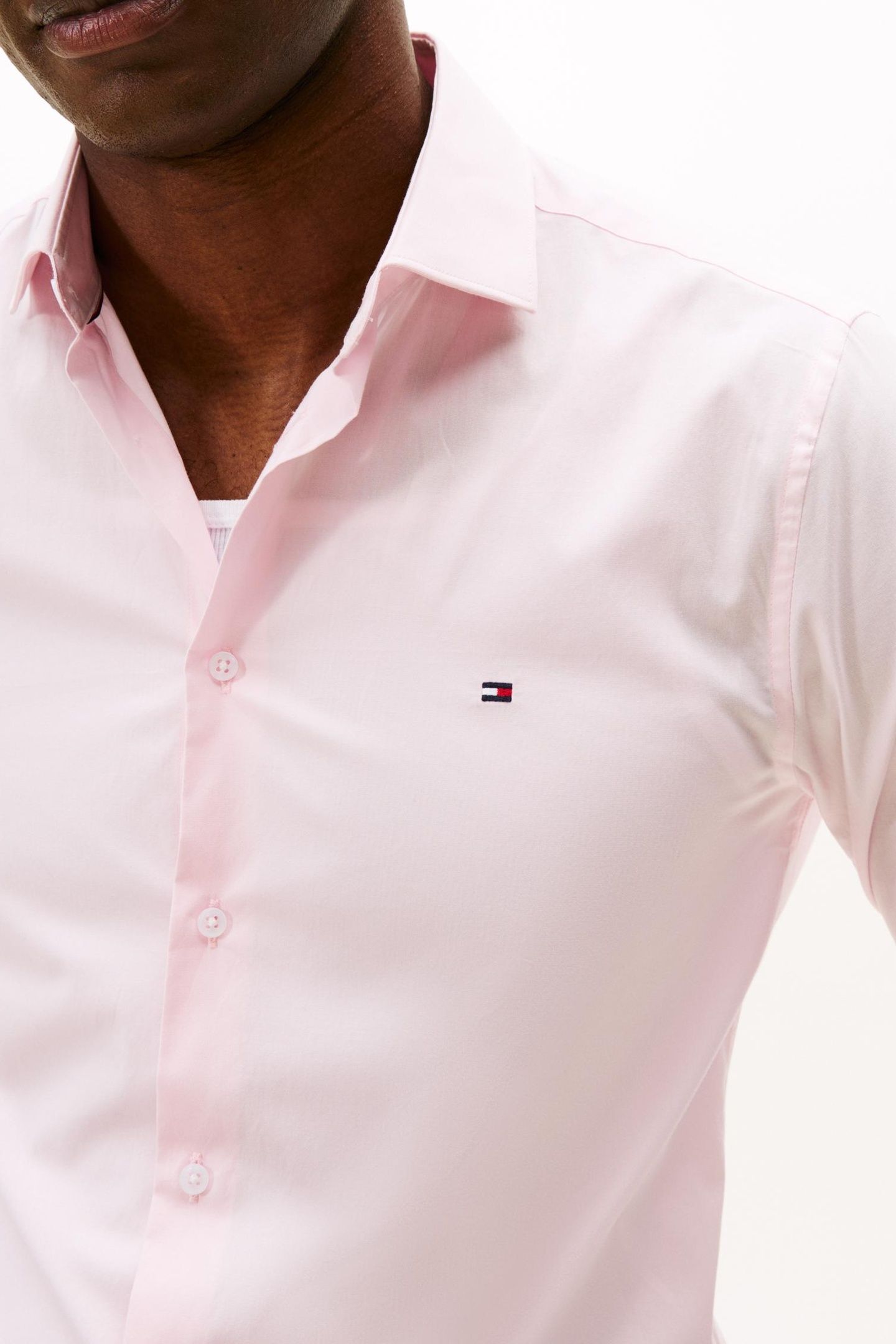 FLEX POPLIN SHIRT PEARL PINK 5
