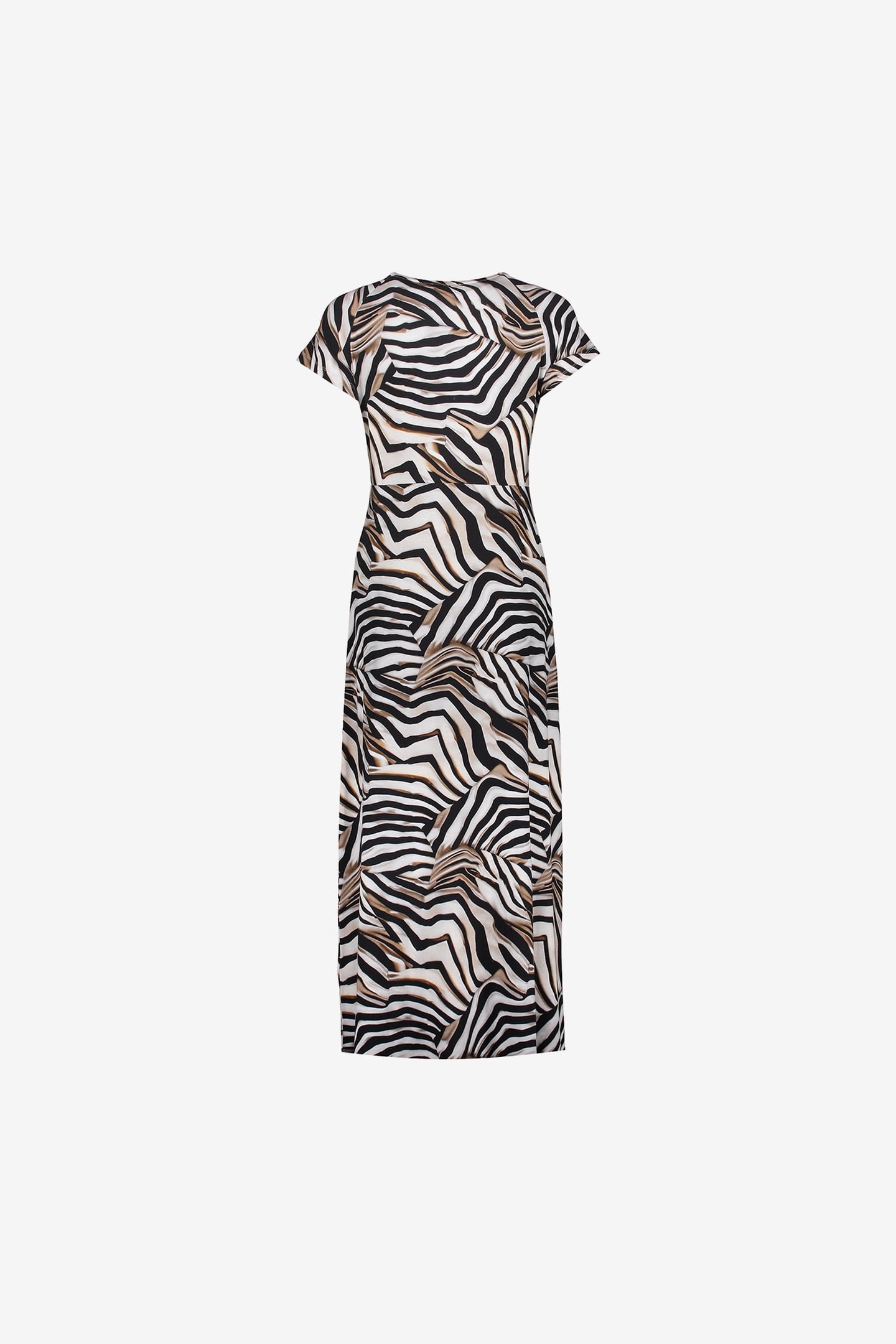 DRESS V-NECK SLEEVELESS AOP OFF-WHITE/BLACK 2