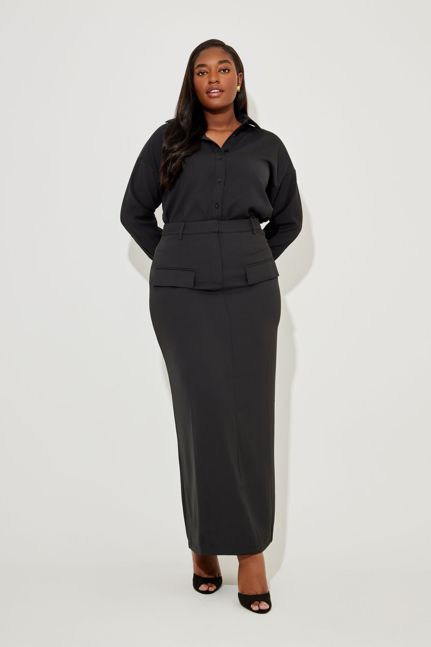 MAXI SKIRT BLACK 1