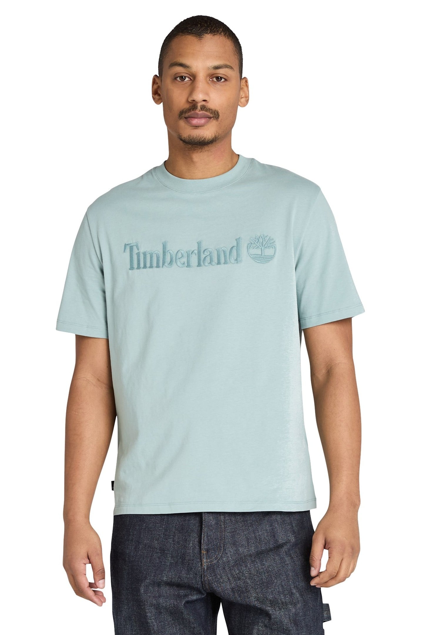 HAMPTHON SHORT SLEEVE TEE SILVER BLUE 1