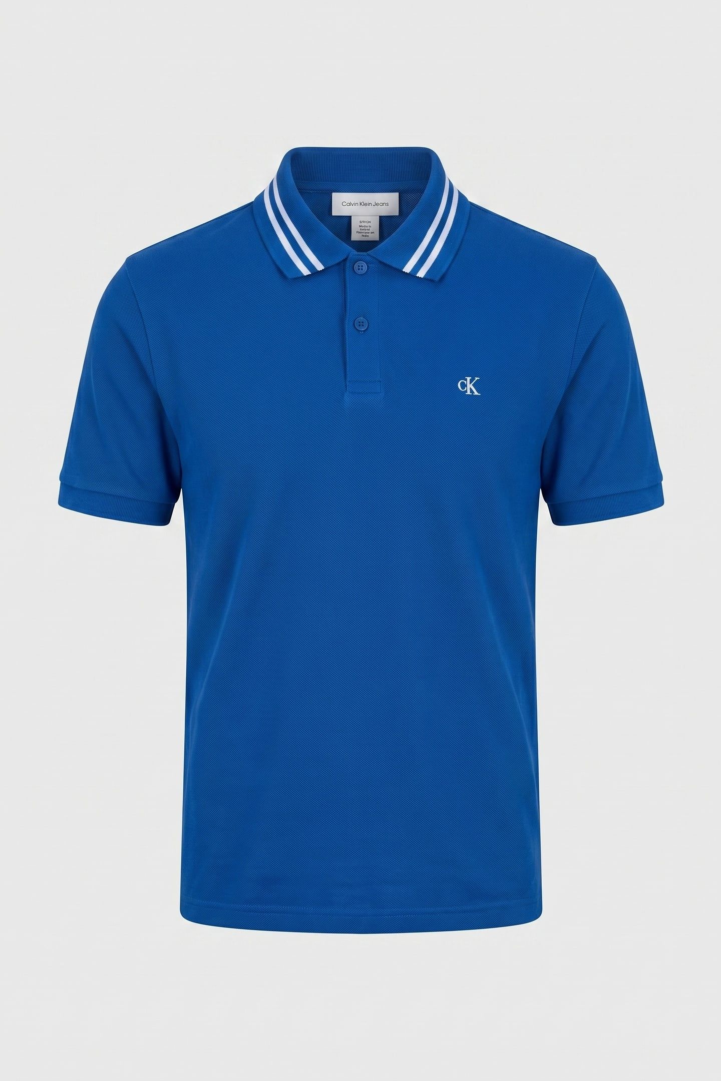 SS MONOGRAM PIQUE POLO CHASE BLUE 3
