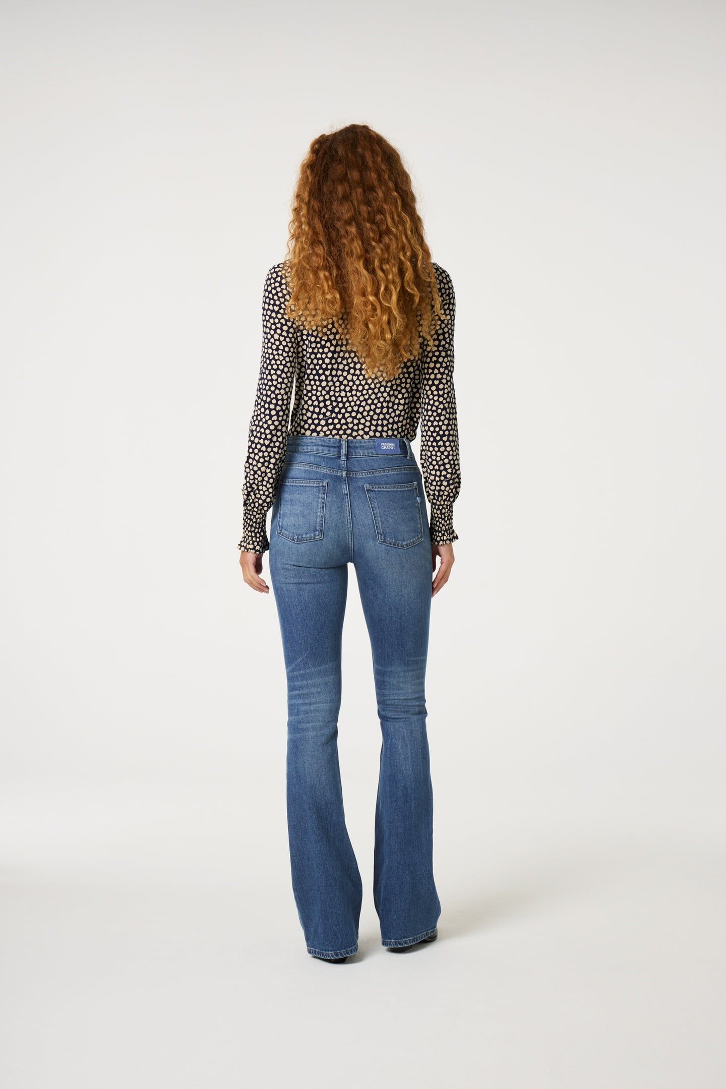 EVA FLARE JEANS MID BLUE 4