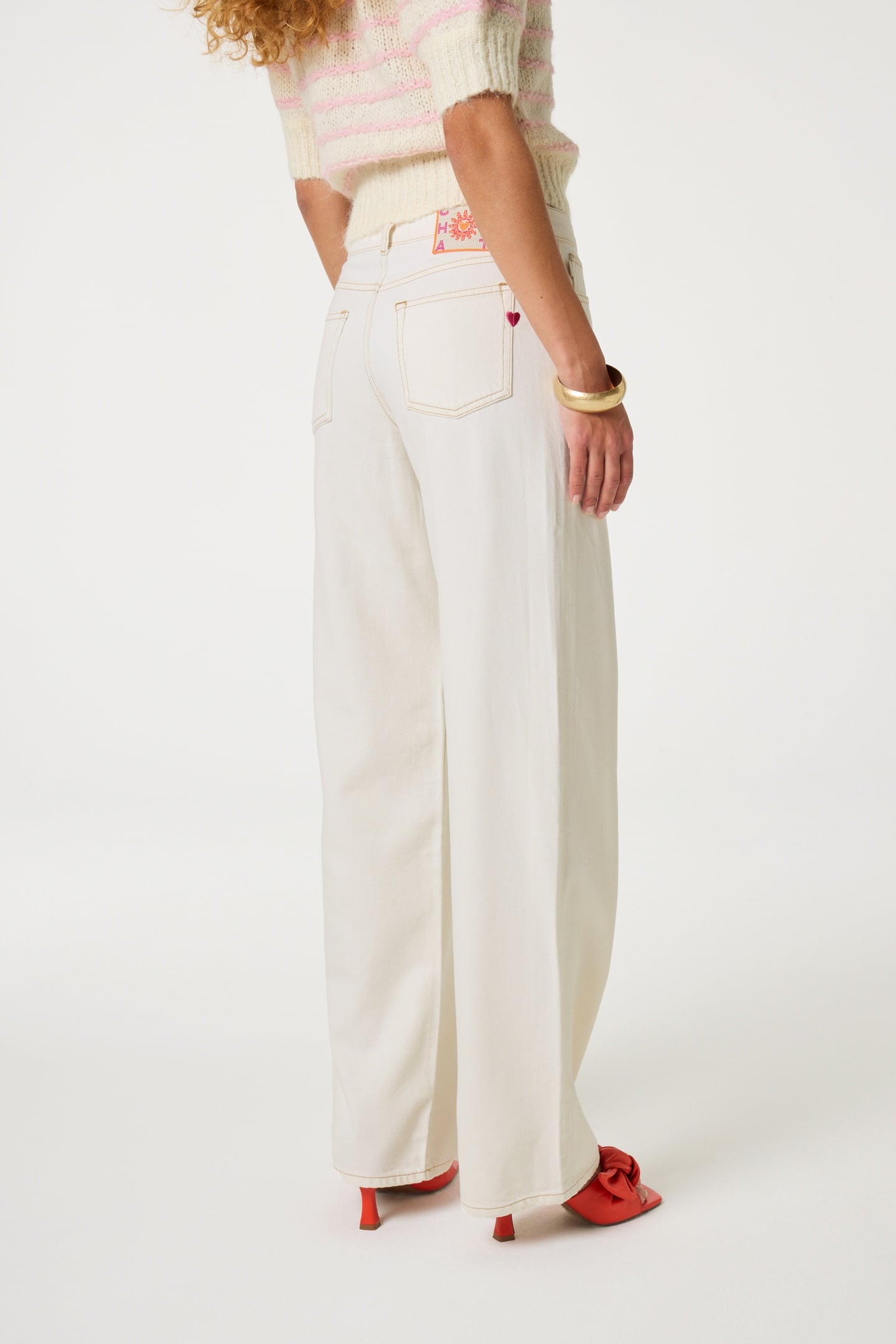 LUCY WIDE LEG JEANS WARM WHITE 3