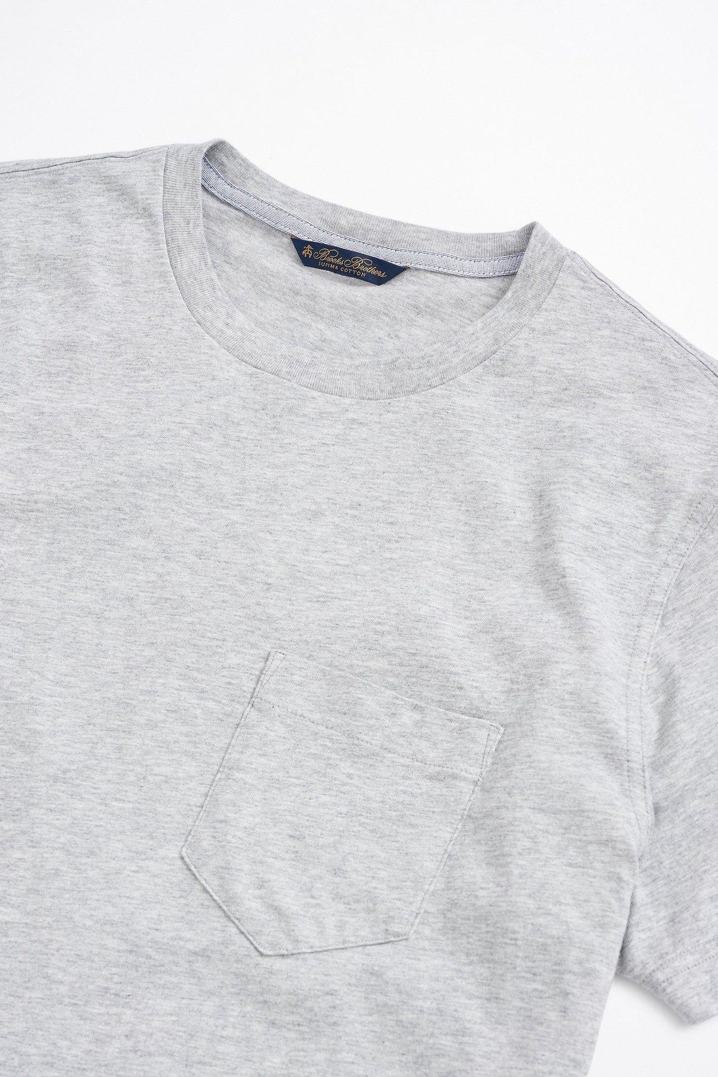 SUPIMA CREWNECK COTTON T-SHIRT GREY 4