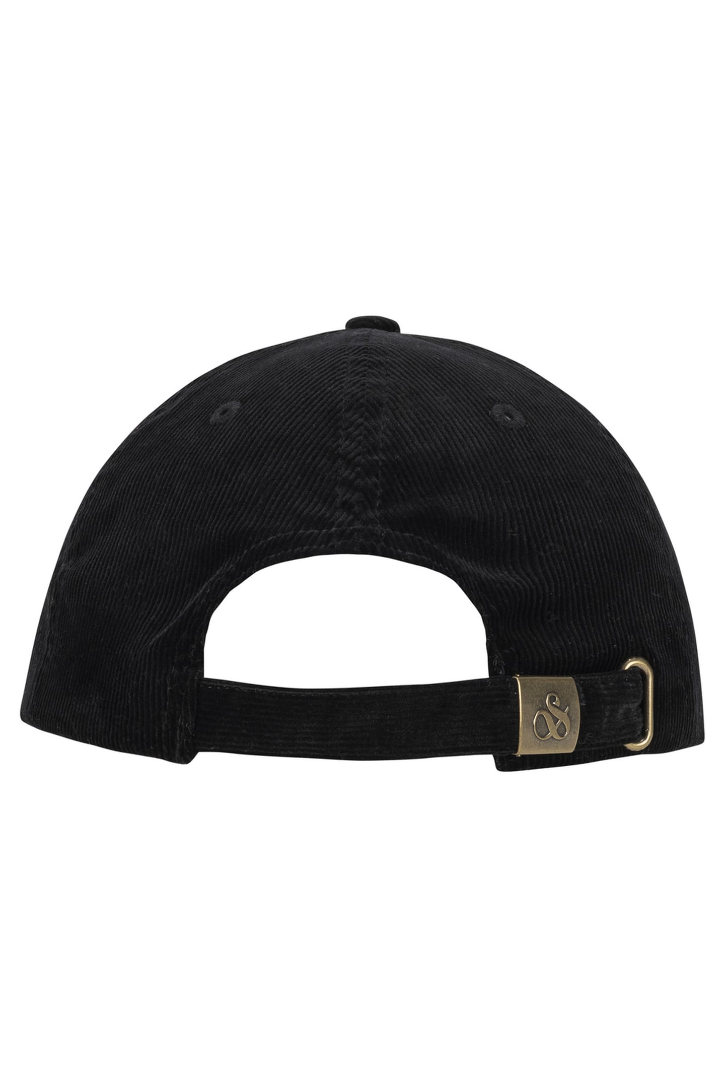 UNISEX S&S CORDUROY ADJUSTABLE CAP BLACK TRADITIONAL 3