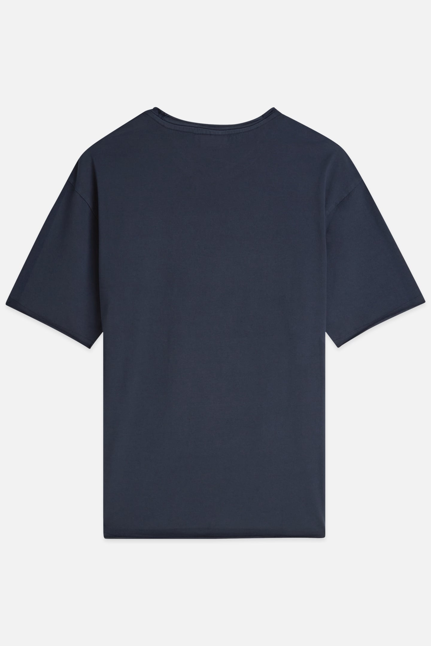 CORE RAW-EDGED RELAXED-FIT GARMENT-DYED T-SHIRT SKY CAPTAIN 4