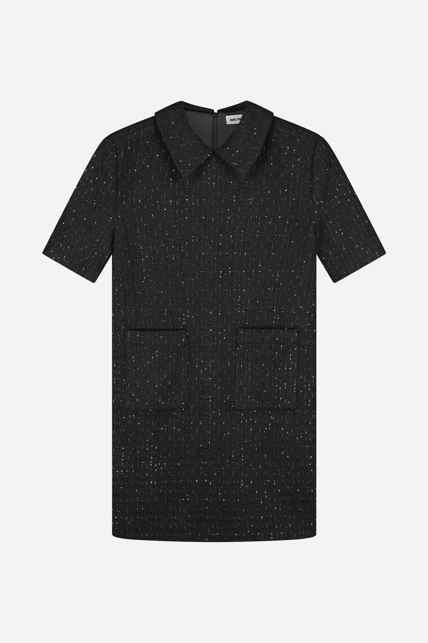 NOUS SOMMES LABELS – EFFIE TWEED DRESS BLACK 4