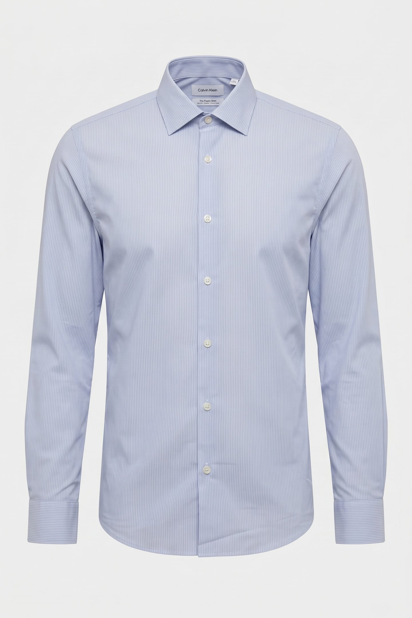 SLIM ESSENTIAL POPLIN SHIRT TEAL BLUE 3