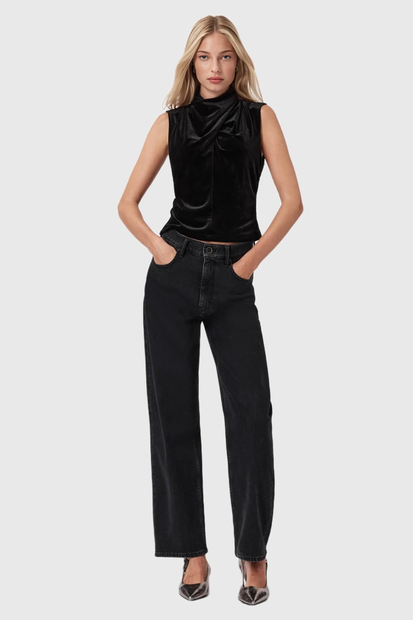 TIA VELVET SS TOP BLACK 5