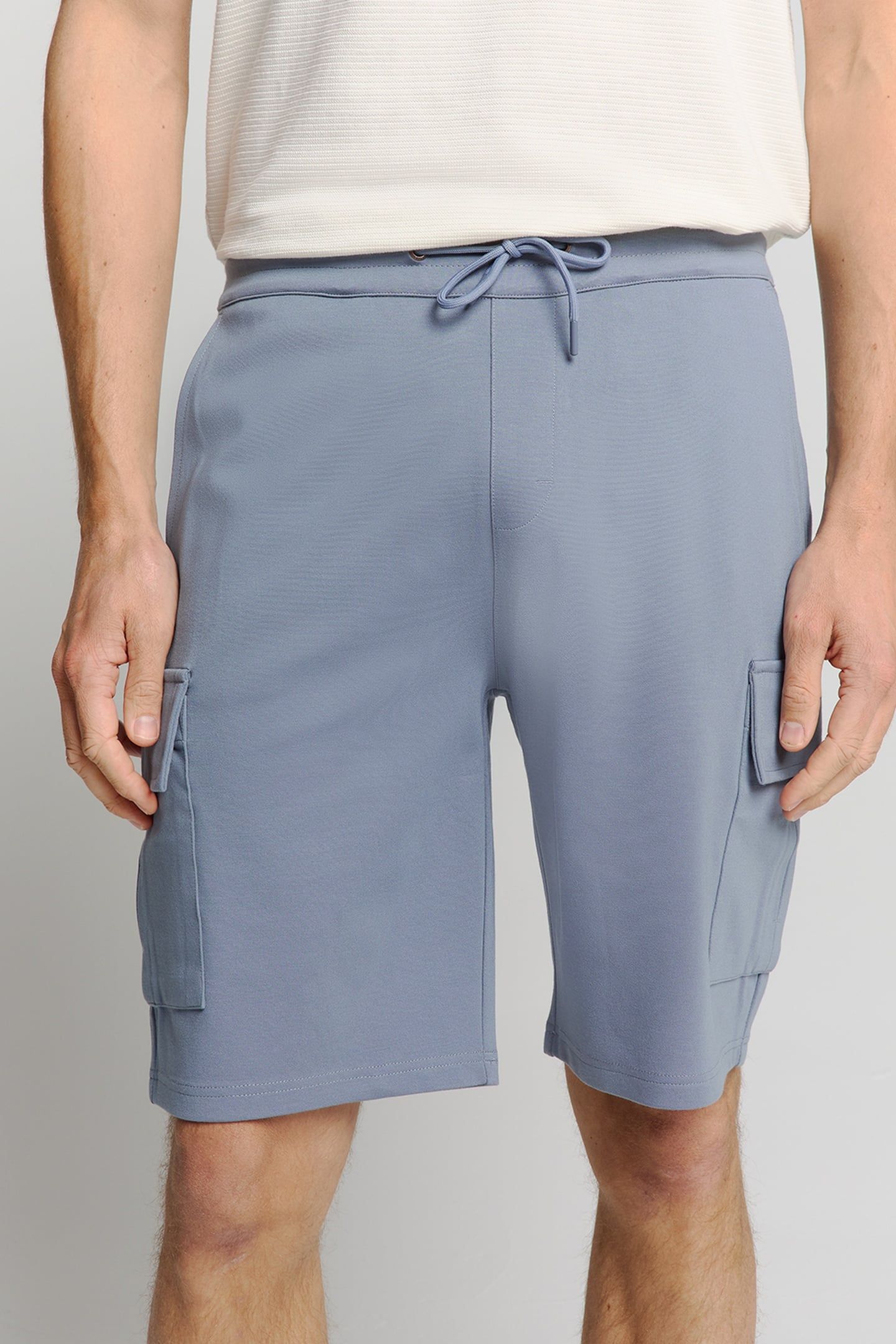 SHORT CARGO JERSEY WASHED BLUE 2