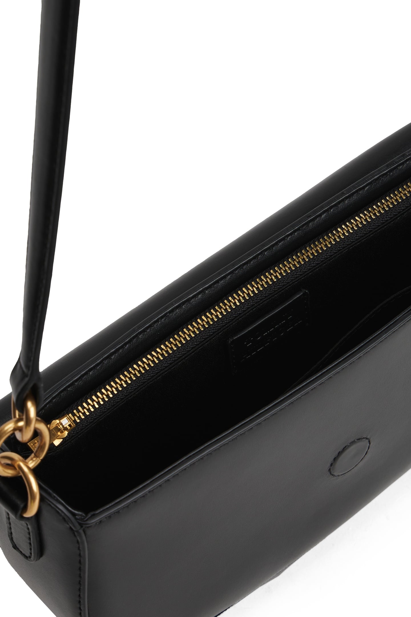 ICONIC LEATHER CROSSBODY BAG BLACK 4