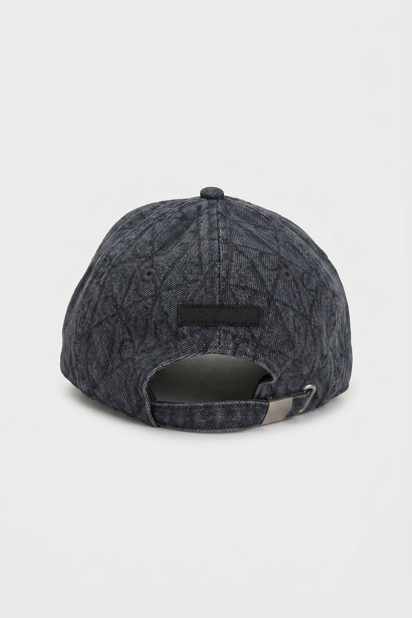 DENIM EMBLEM BURNOUT CAP CHARCOAL GRAY 2