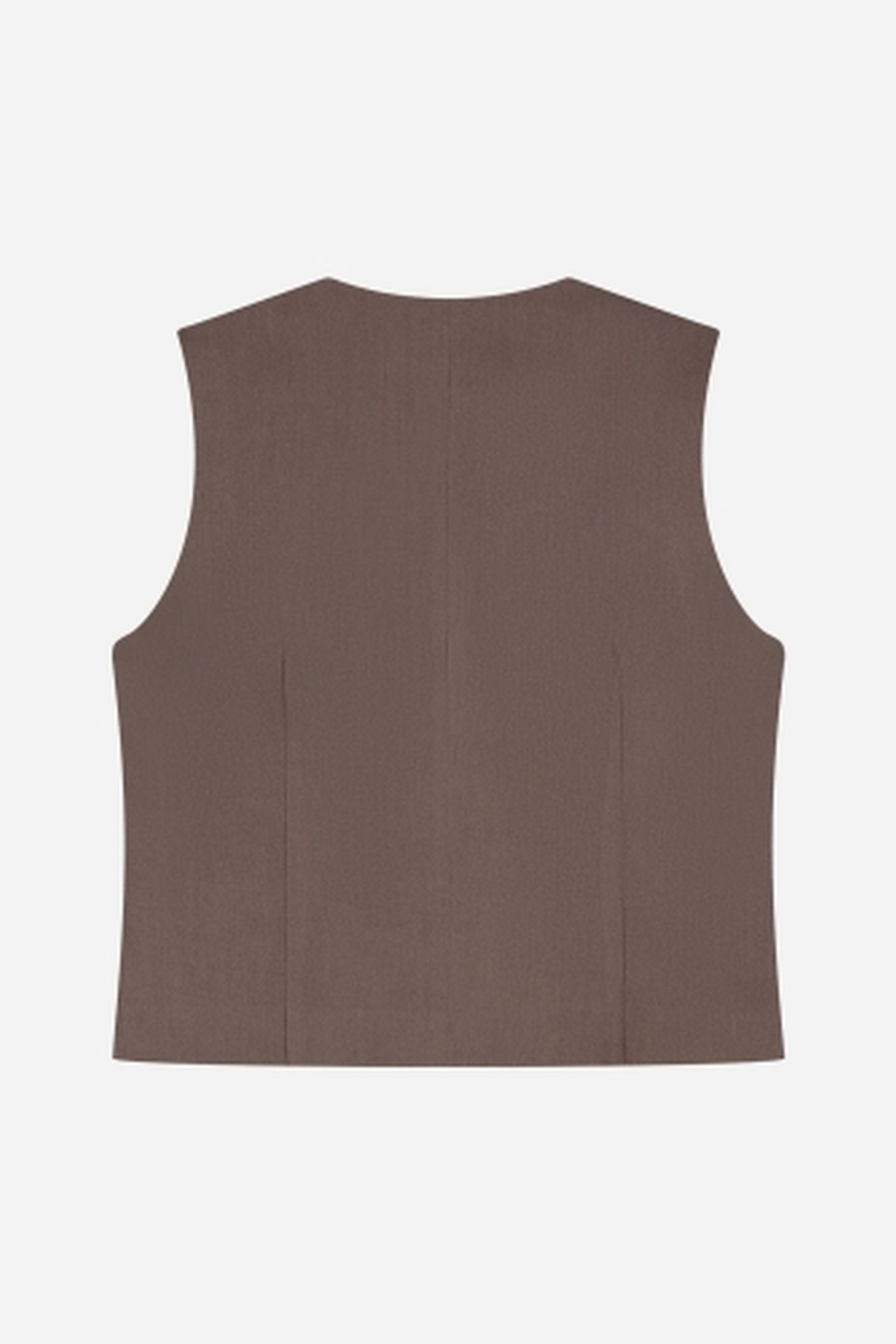 NOUS SOMMES LABELS – GINNY TIE GILET BROWN 5