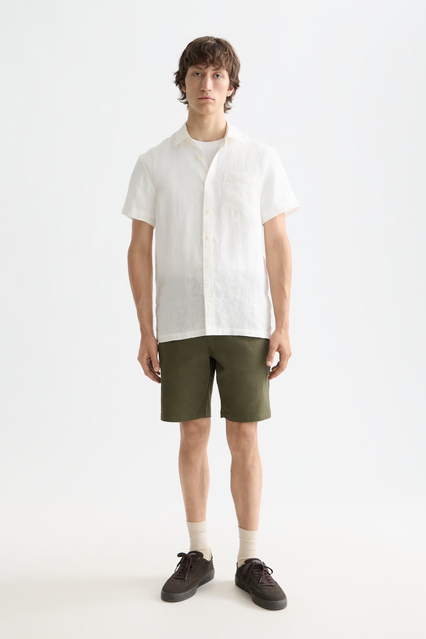 CORE LINEN SHIRT OFF WHITE 1
