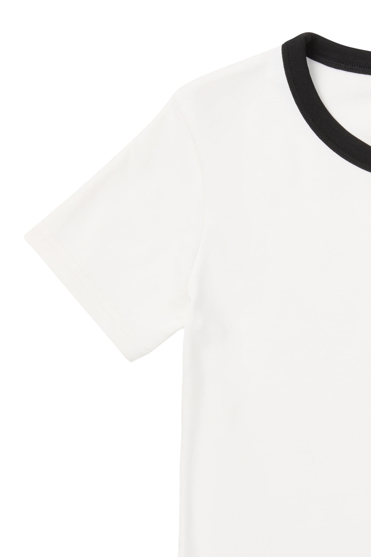 MONTEBENI SLIM LOGO RIB T-SHIRT EGRET 7