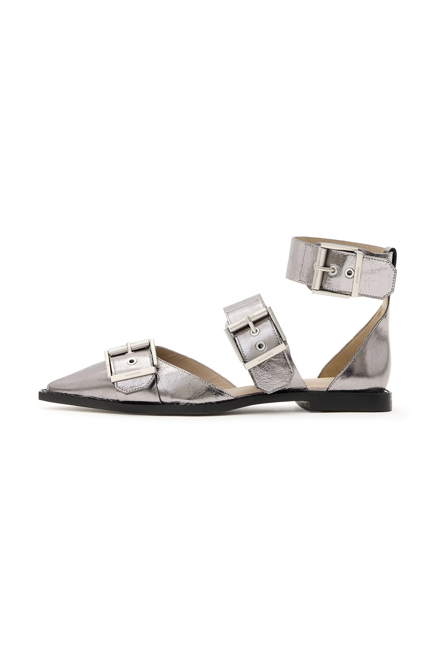 SUTTON METALLIC SHOE GUNMETAL GREY 5