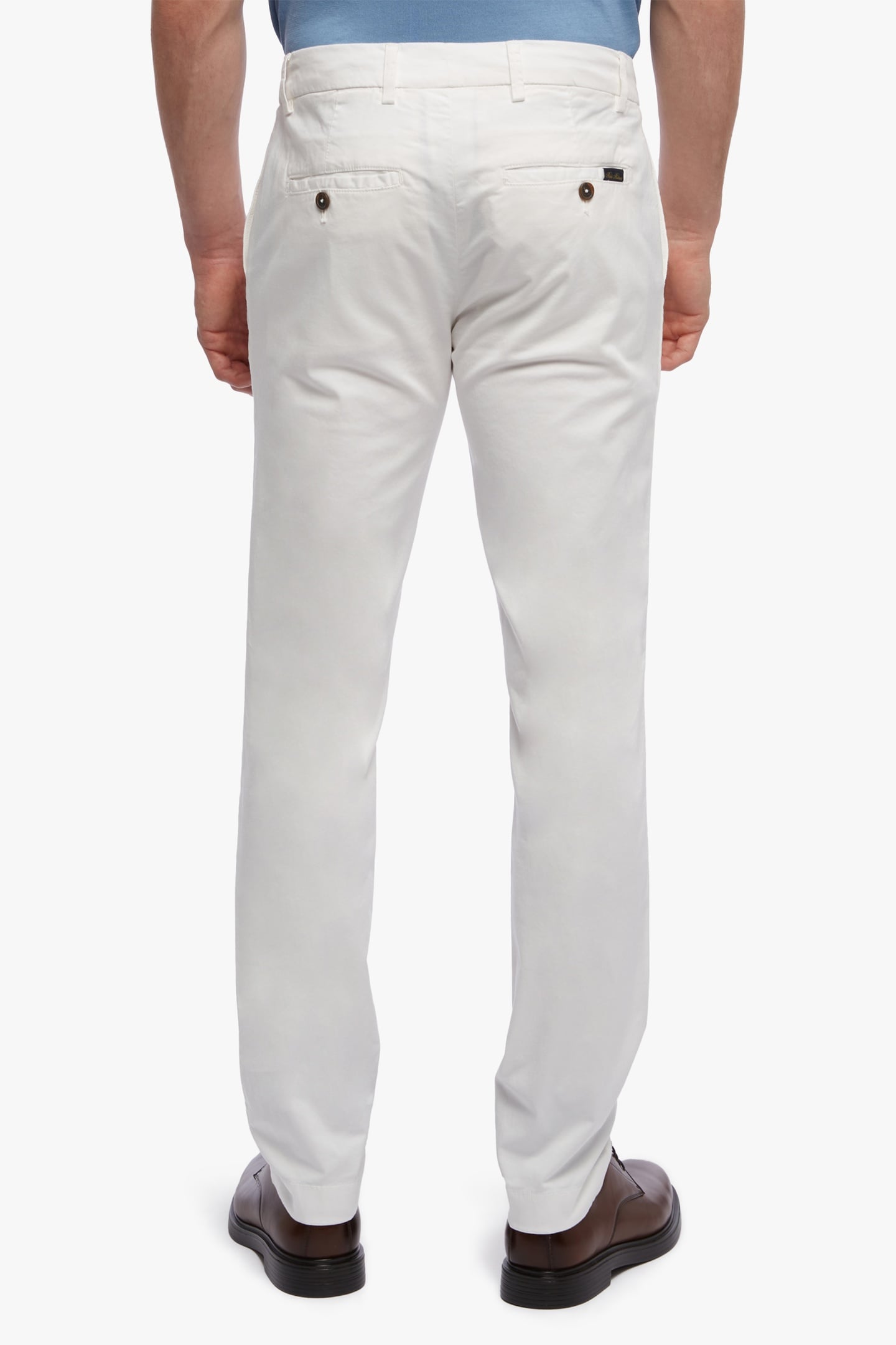 STRETCH COTTON CHINOS OFF WHITE 3