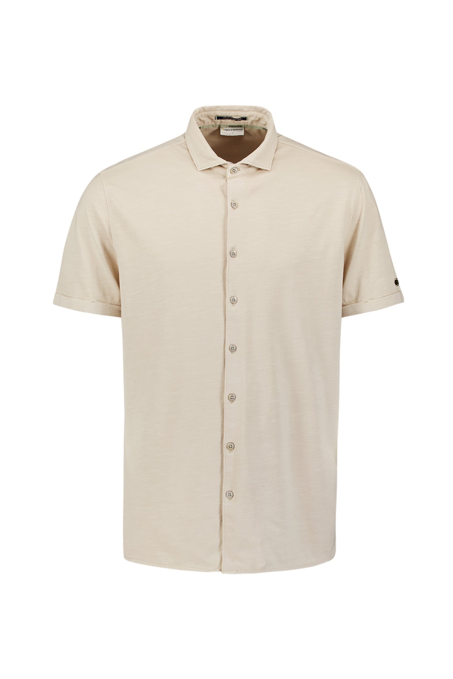 SHIRT SHORT SLEEVE SLUB JERSEY STRETCH CEMENT 5