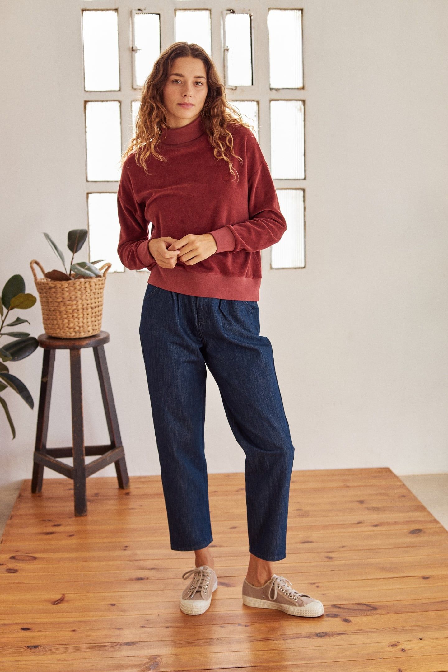 DUNDEE SWEATSHIRT ROUGE 1