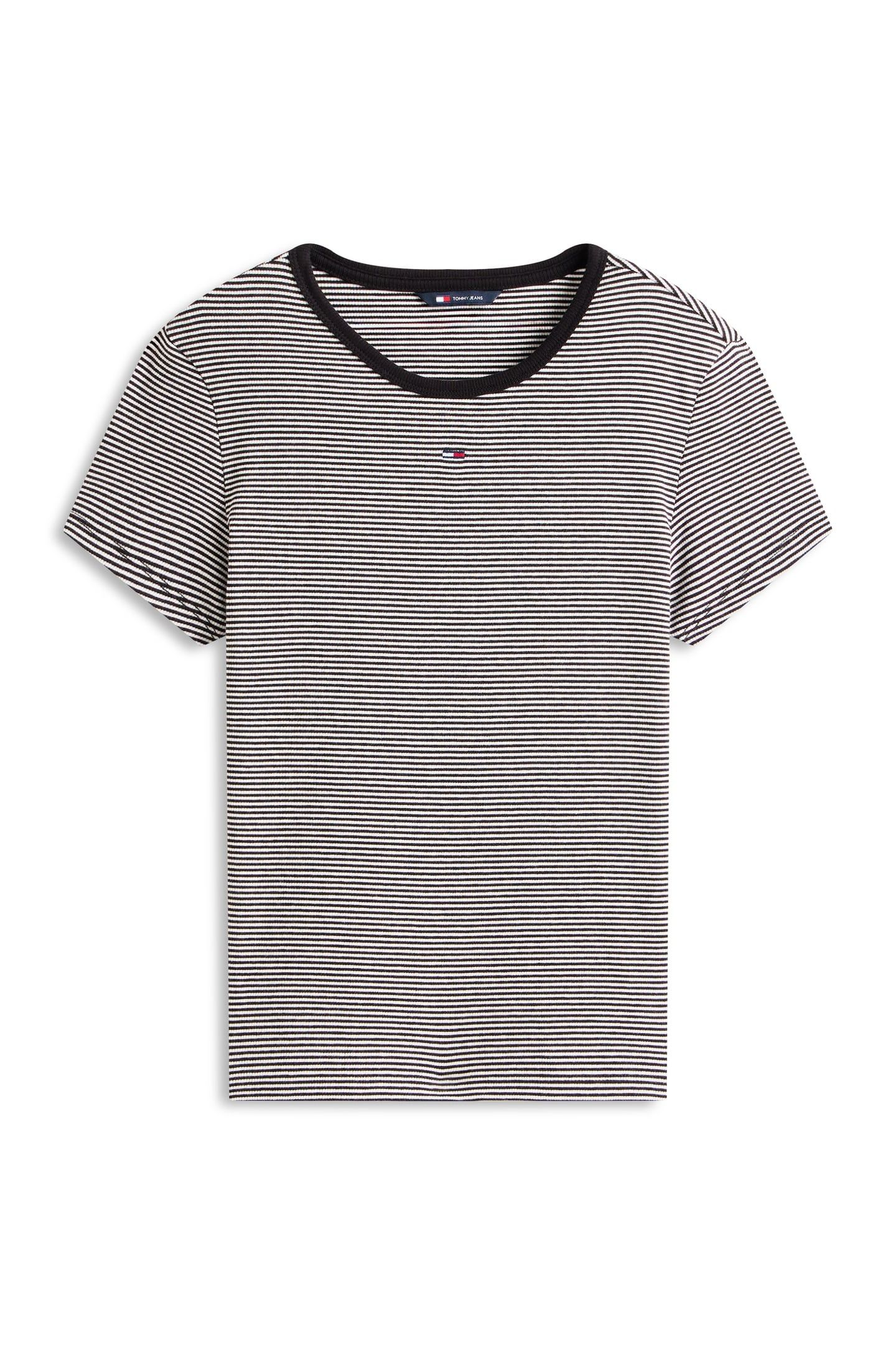 SLIM ESSENTIAL T-SHIRT BLACK/ WHITE STRIPE 5