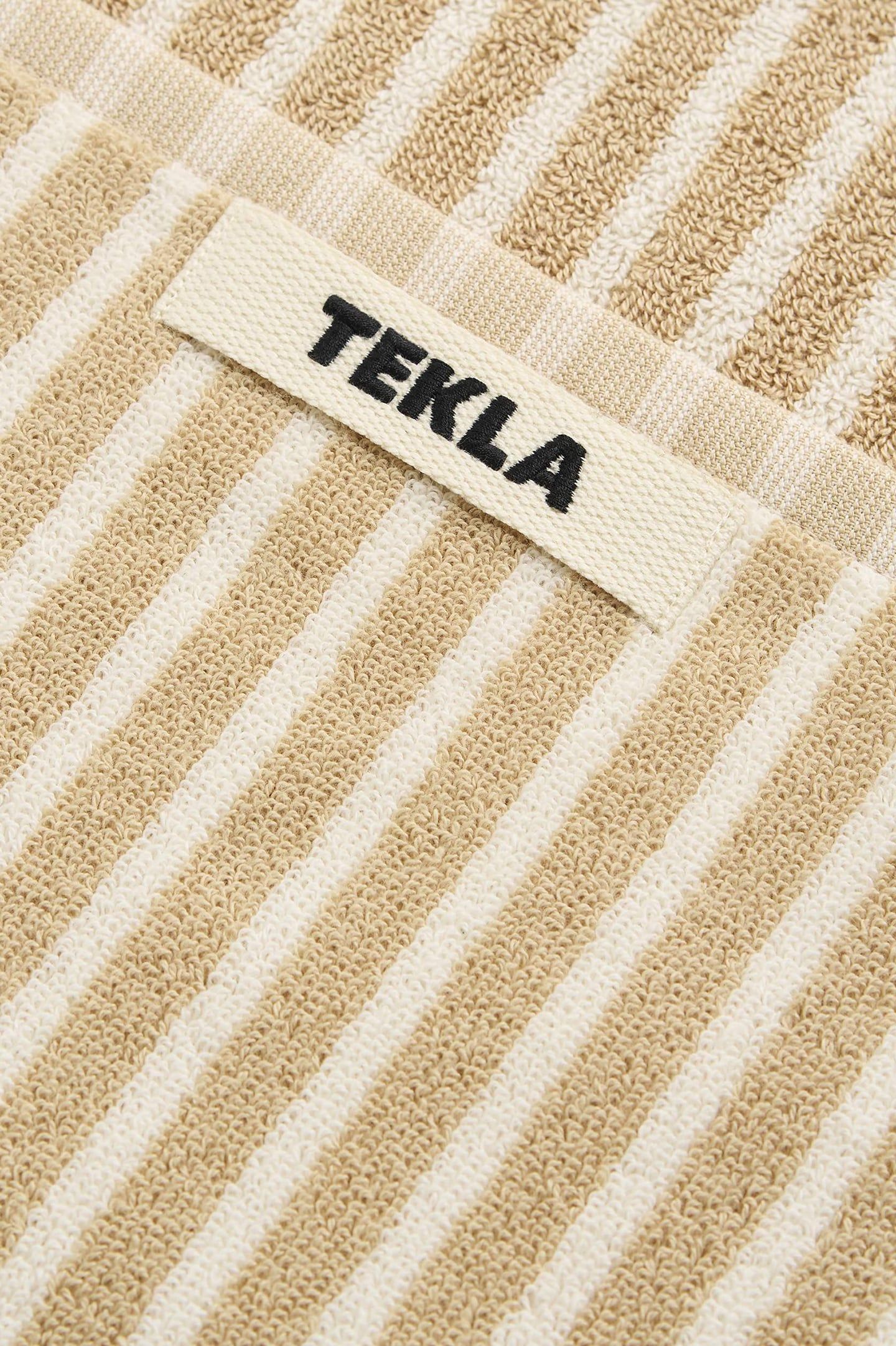UNISEX HAND TOWEL IVORY STRIPES 5