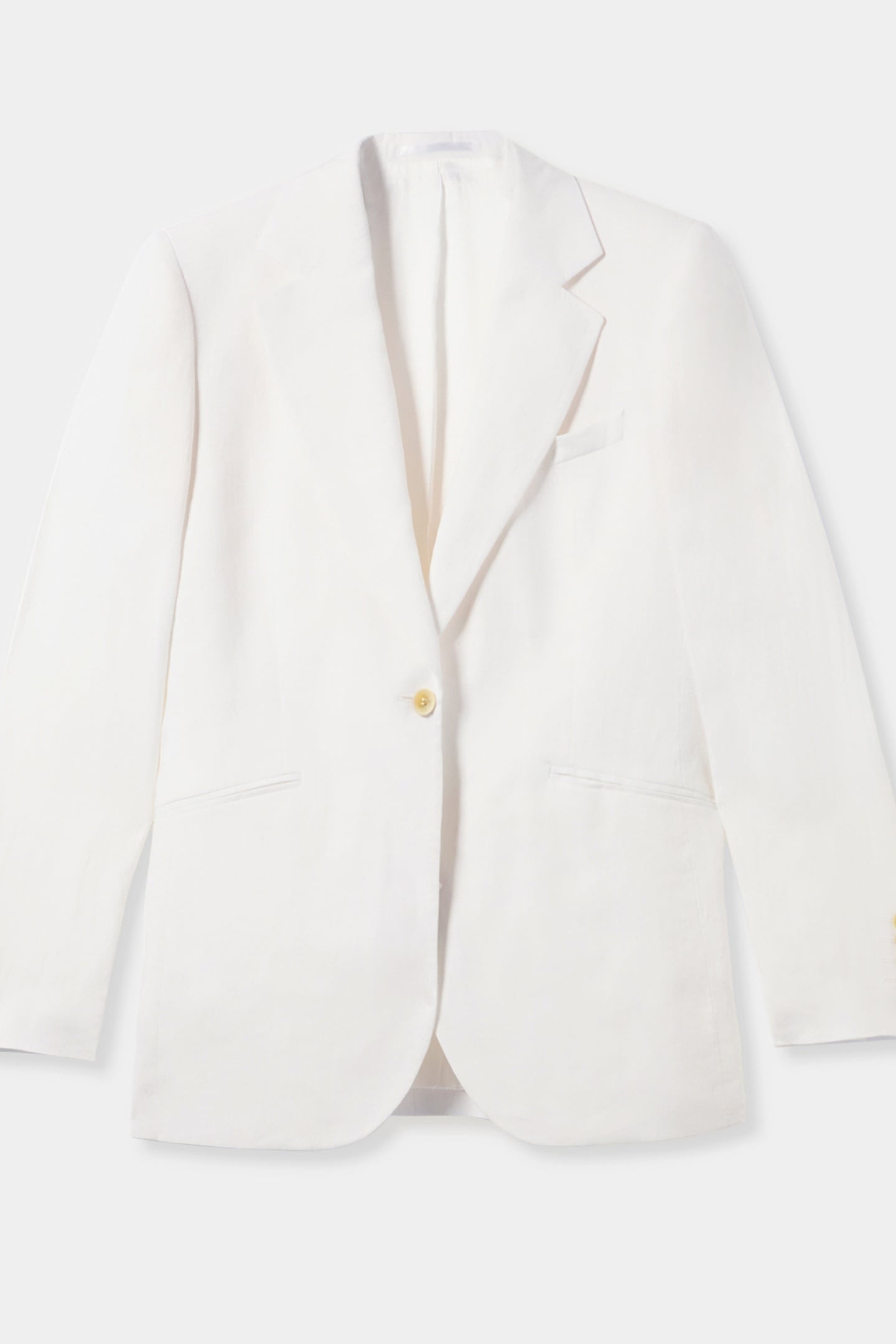 IRISH LINEN SINGLE-BREASTED BLAZER WHITE 5