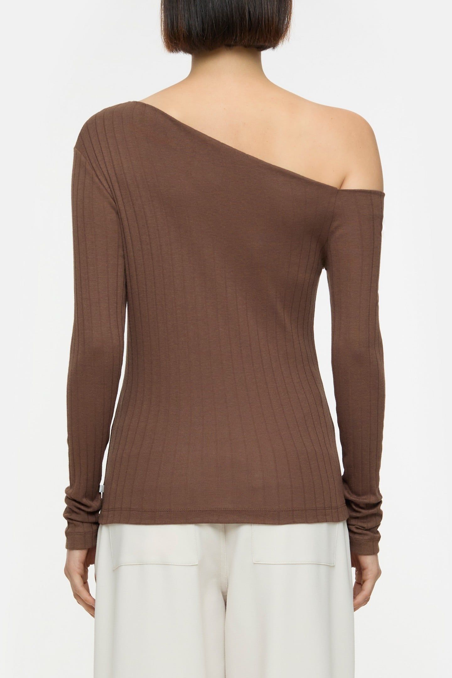 DROPPED LONGSLEEVE CACAO BROWN 2