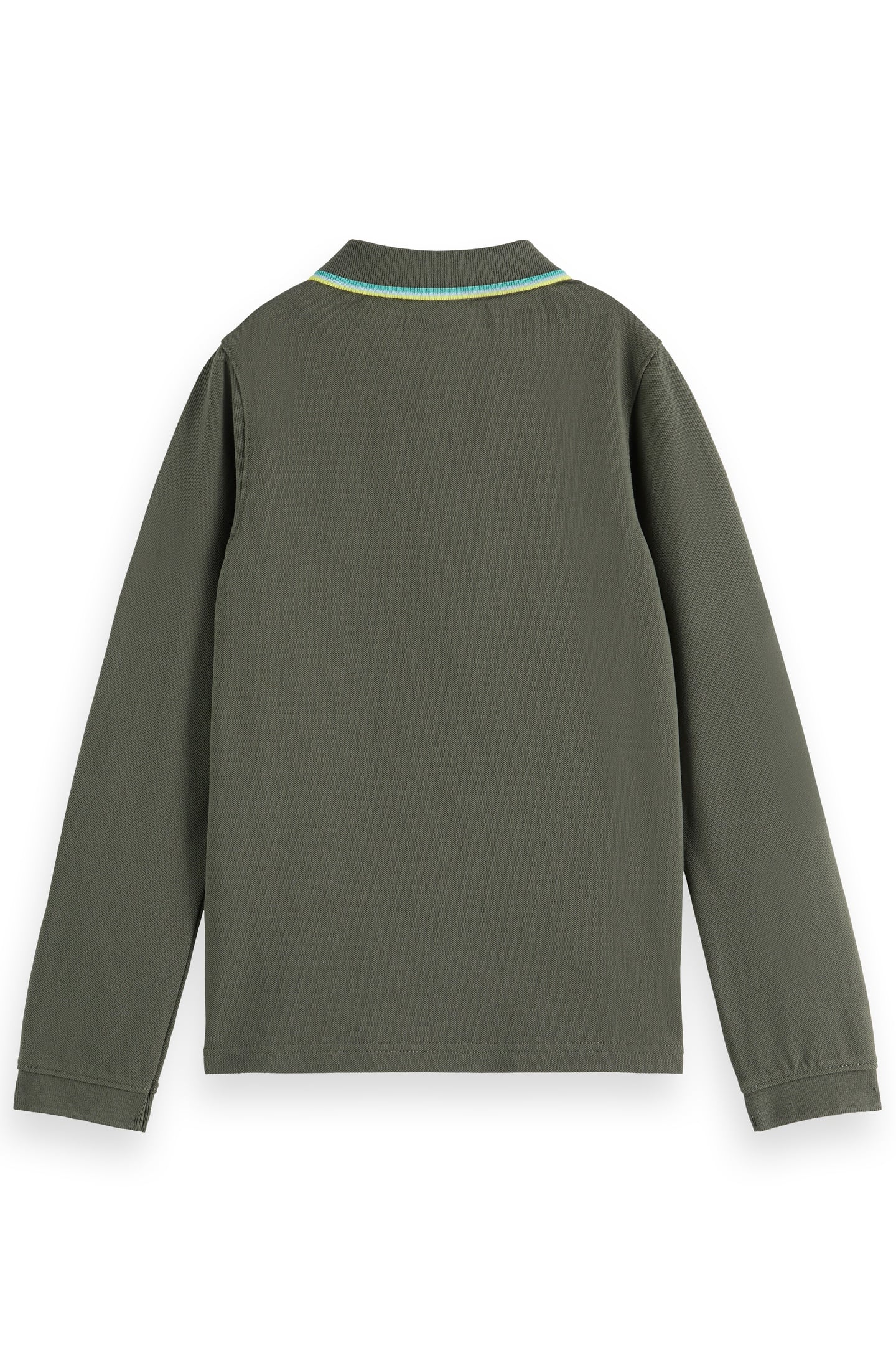 BOY LONG-SLEEVED PIQUE POLO THYME 2