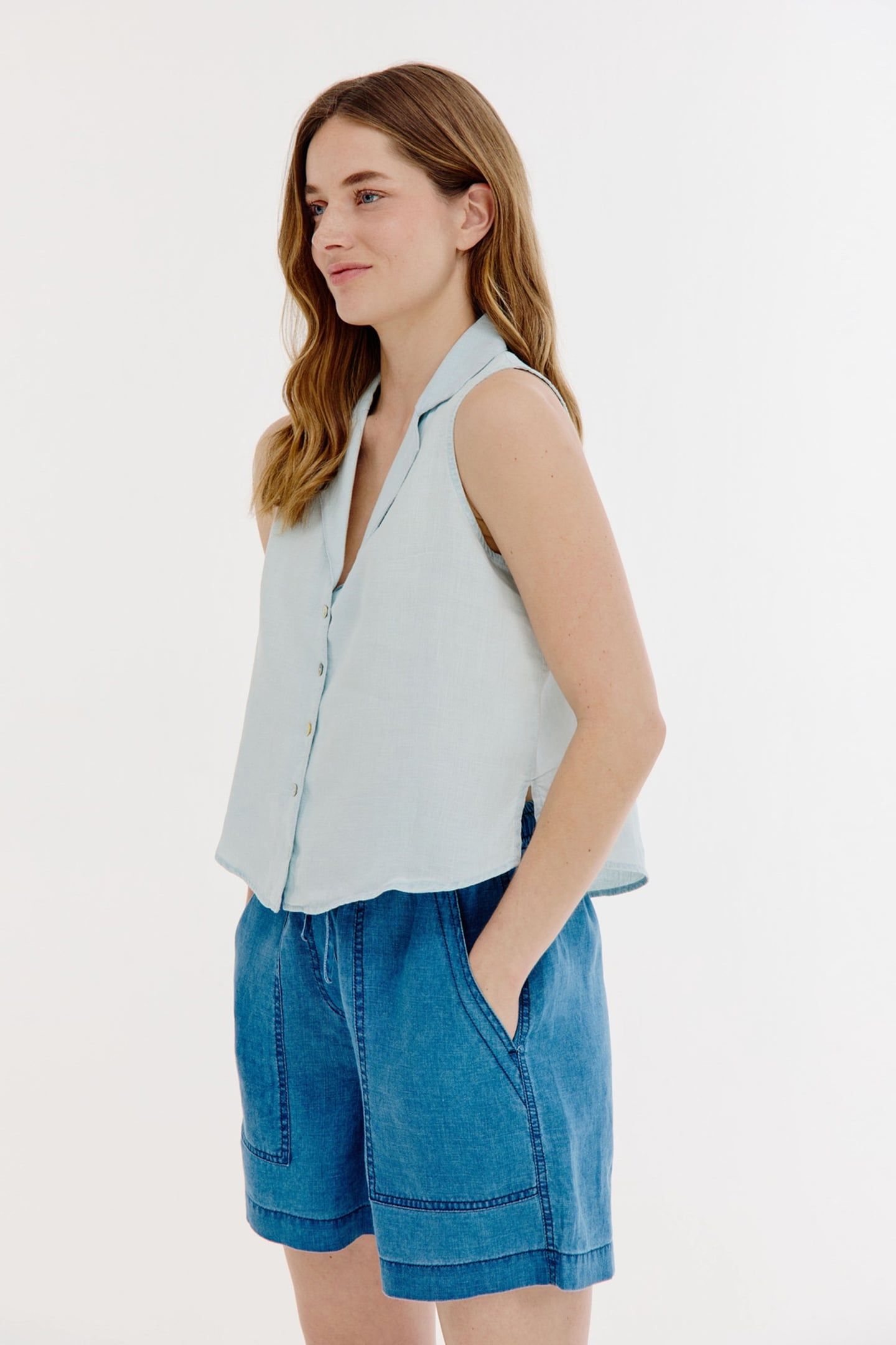 BLISS GILET LIGHT INDIGO 4