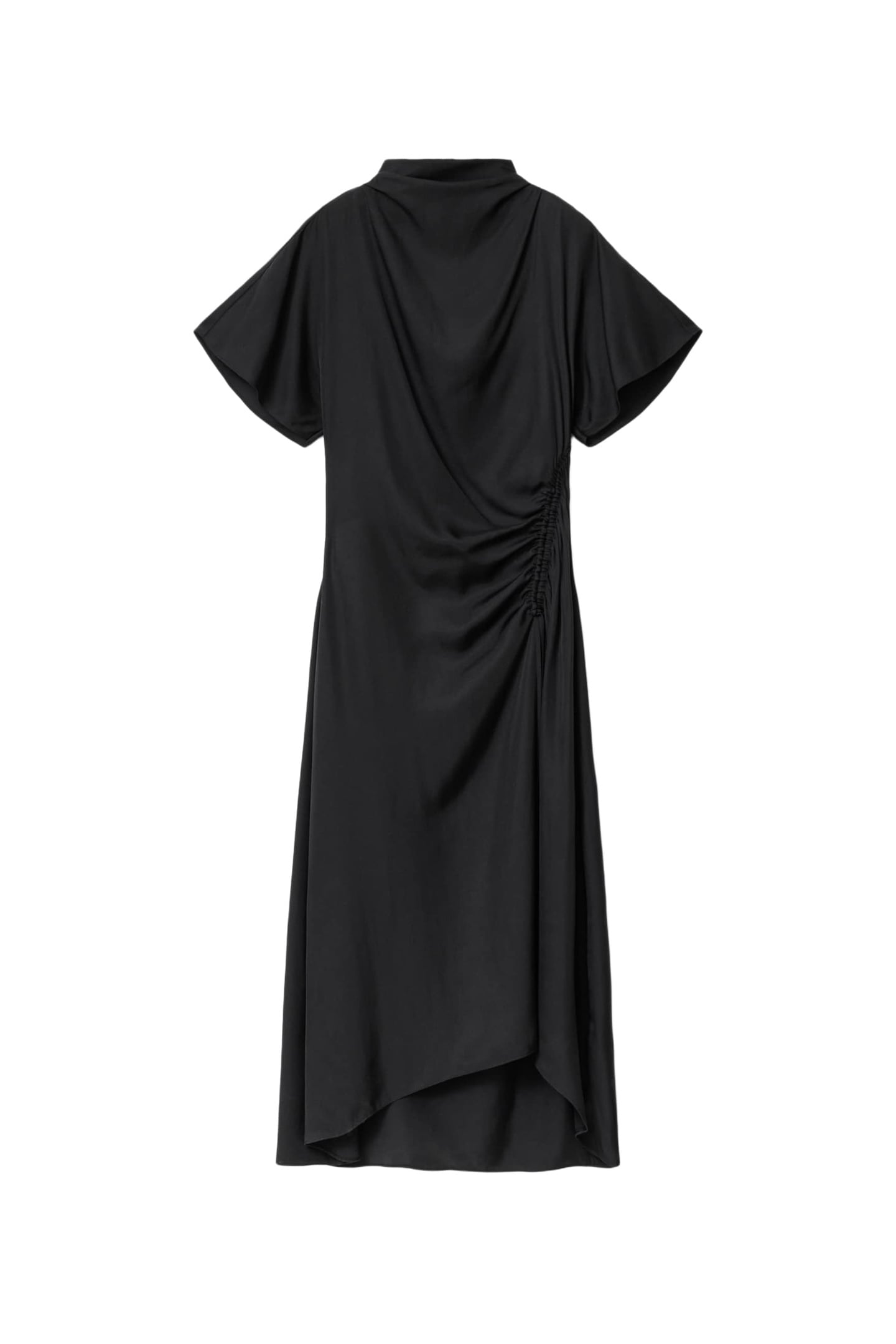 ROSIE SILK DRESS BLACK 5